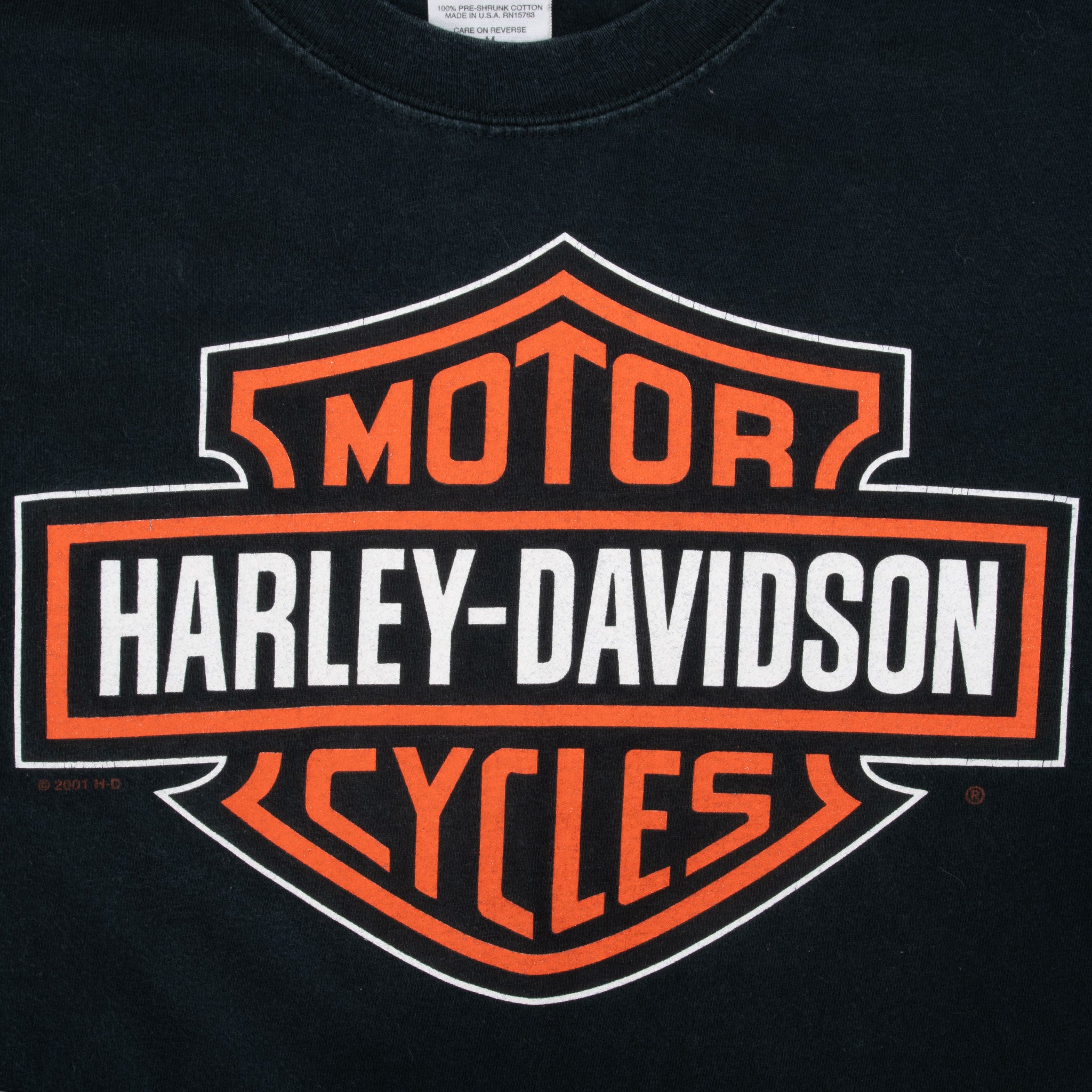 Vintage Harley Davidson Kokomo Indiana 2003 Tee Shirt Size Medium Made In Usa