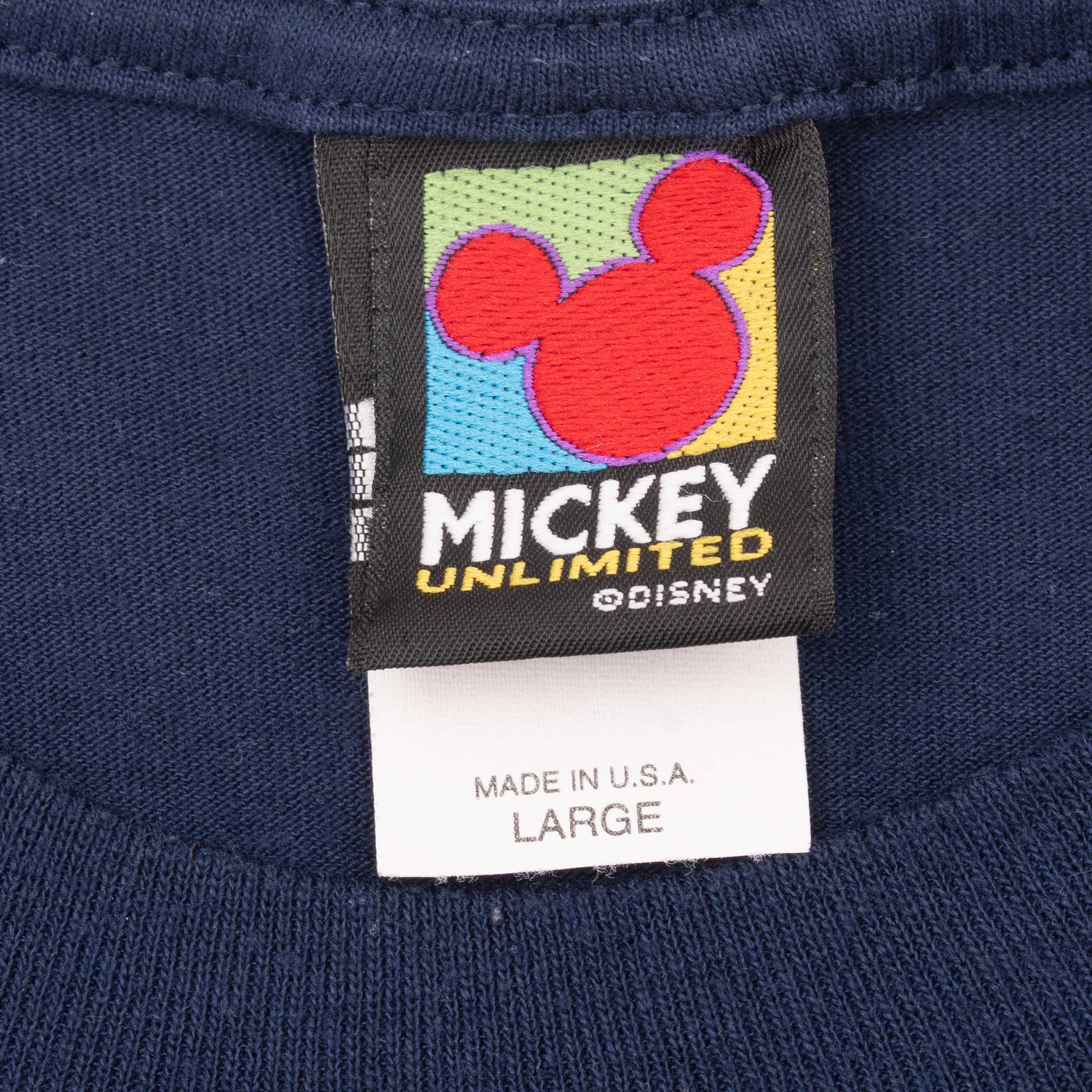 Vintage Disney Mickey Mouse Orlando 1990S Tee Shirt Size Large Made In USA