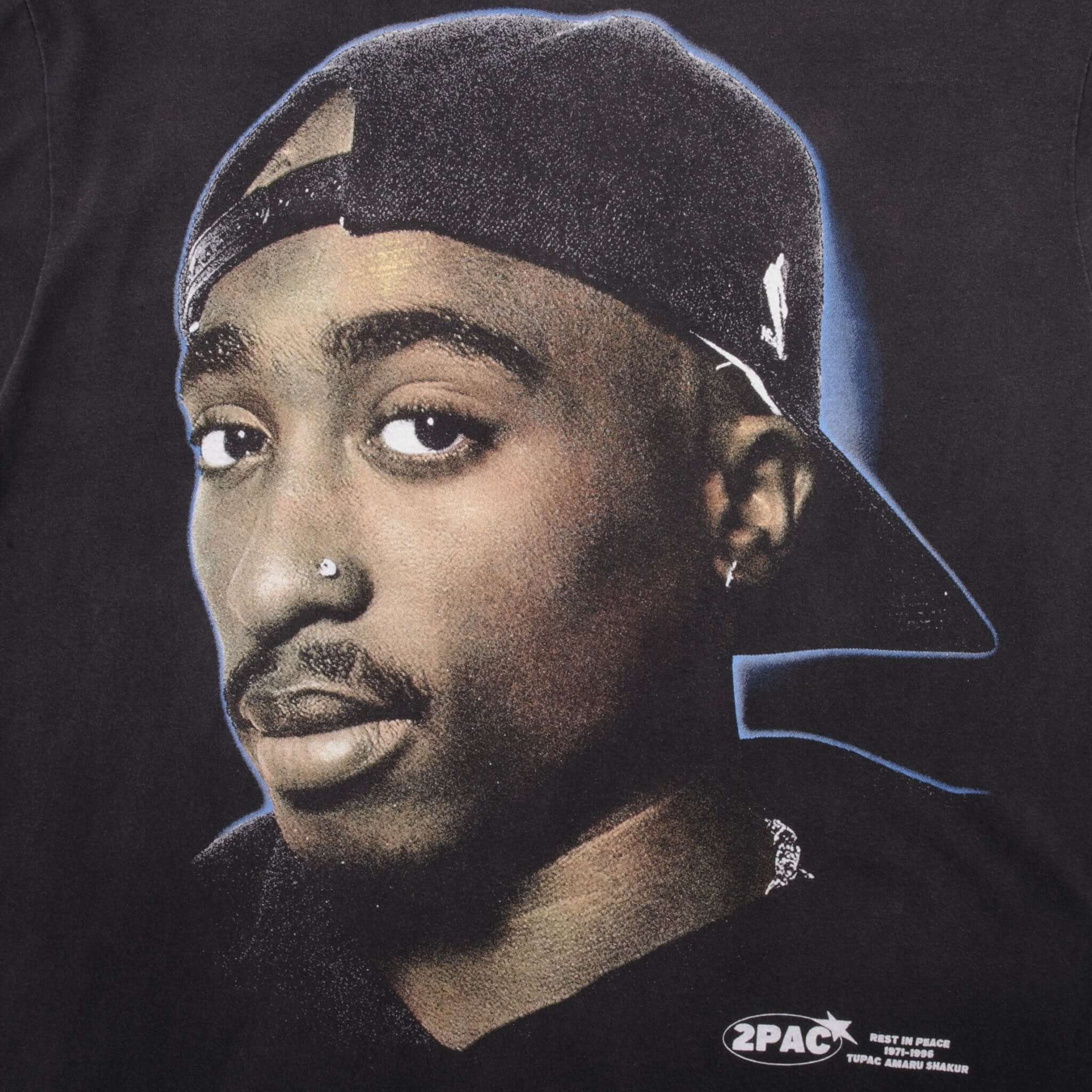 2Pac Tupac I Wonder If Heaven Got A Ghetto Bootleg Rap Tee Shirt Size XL