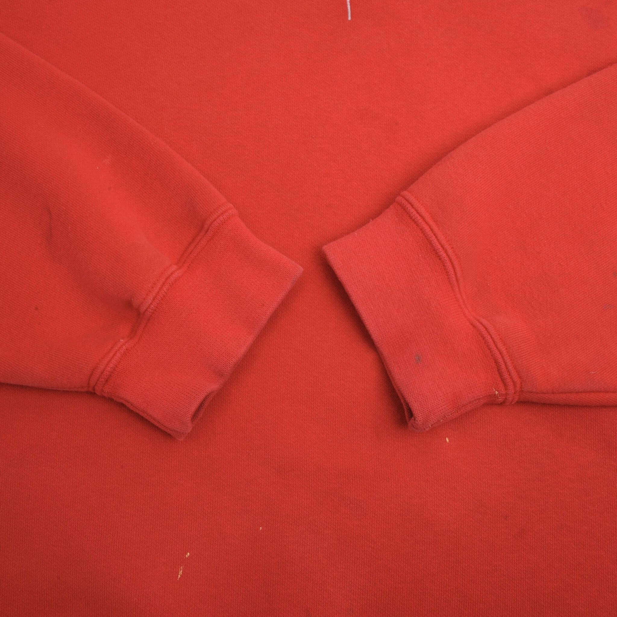 Vintage Nike Spellout Swoosh Red Sweatshirt 1990S Size XL