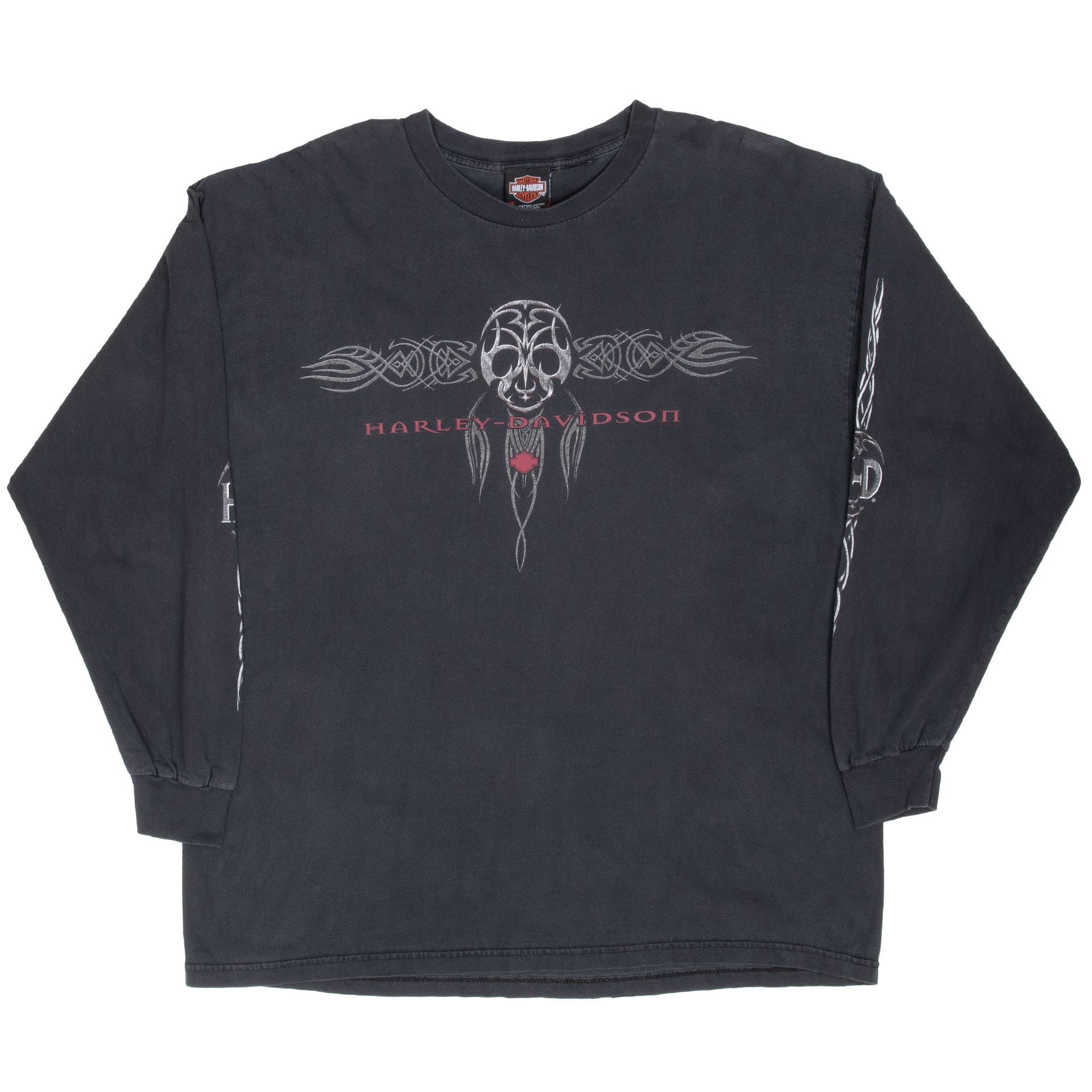 Vintage Harley Davidson Kenosha Winsconsin 2001 Long Sleeve Tee Shirt Size 2XL Made In Usa