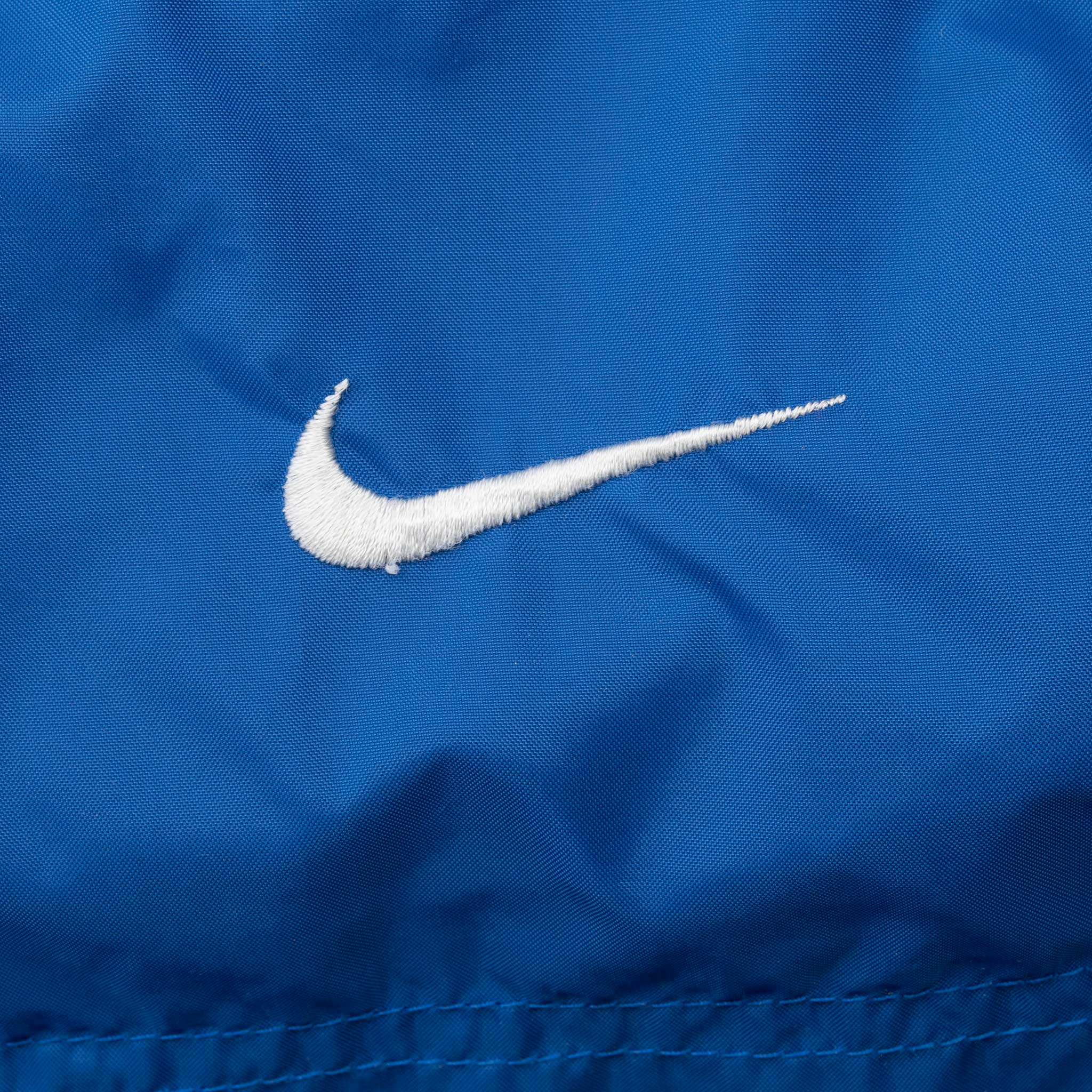 VINTAGE NIKE BLUE WINDBREAKER HOODED JACKET 1990S 2XL