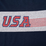 Vintage Champion Team Usa Ringer Tee Shirt 1980S Size Medium Made In Usa With Single Stitch