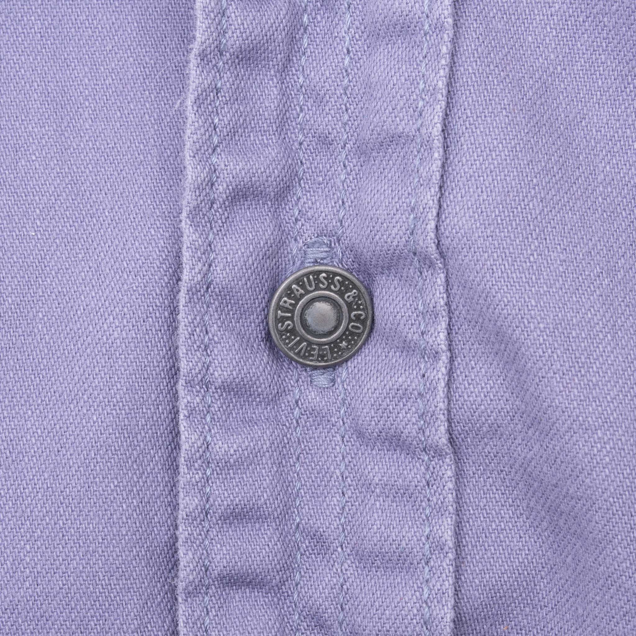 Vintage Levis Pocket Purple Denim Shirt 1990S Size XL