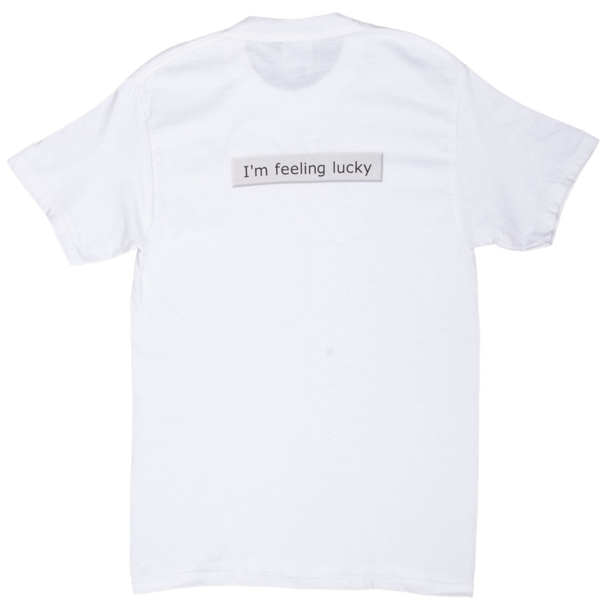 Vintage Google I'm Feeling Lucky 2000S Hanes Tee Shirt Size Small