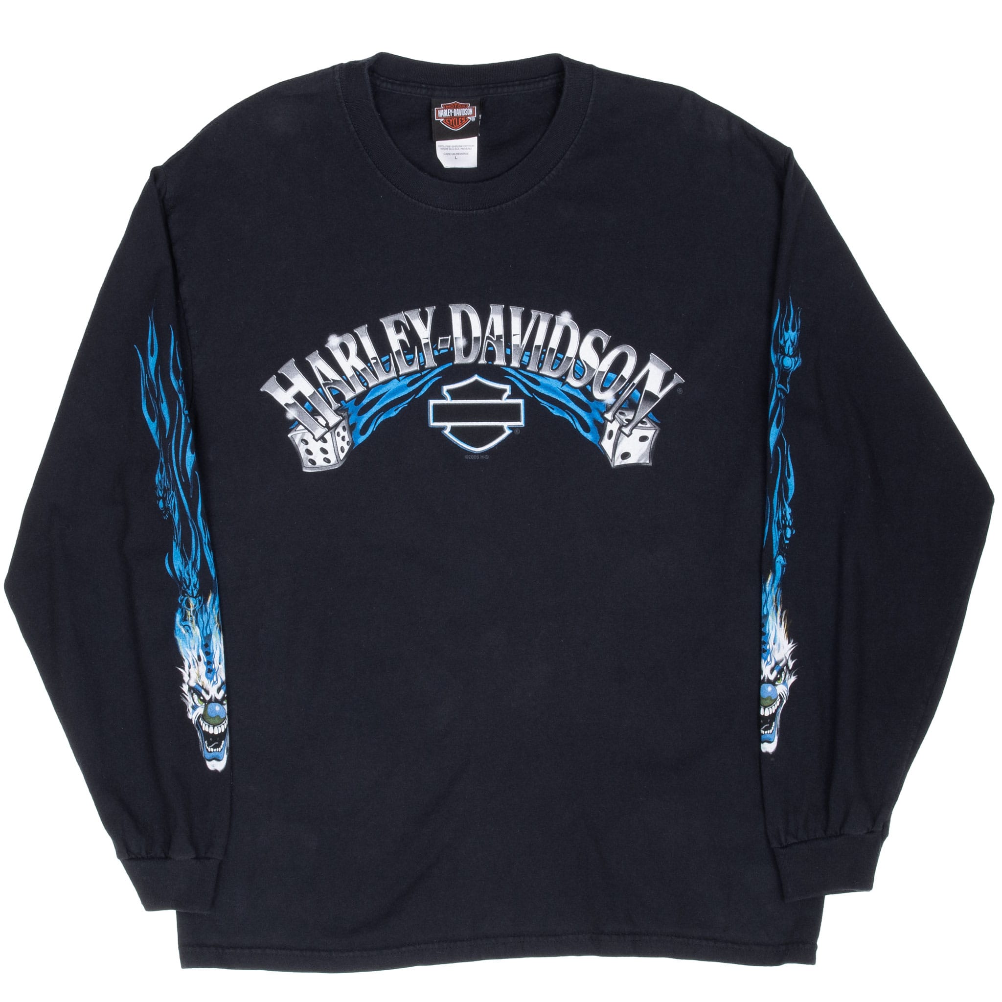 Vintage Harley Davidson Maui Hawaii Long Sleeve Tee Shirt 2006 Size Large Made In Usa