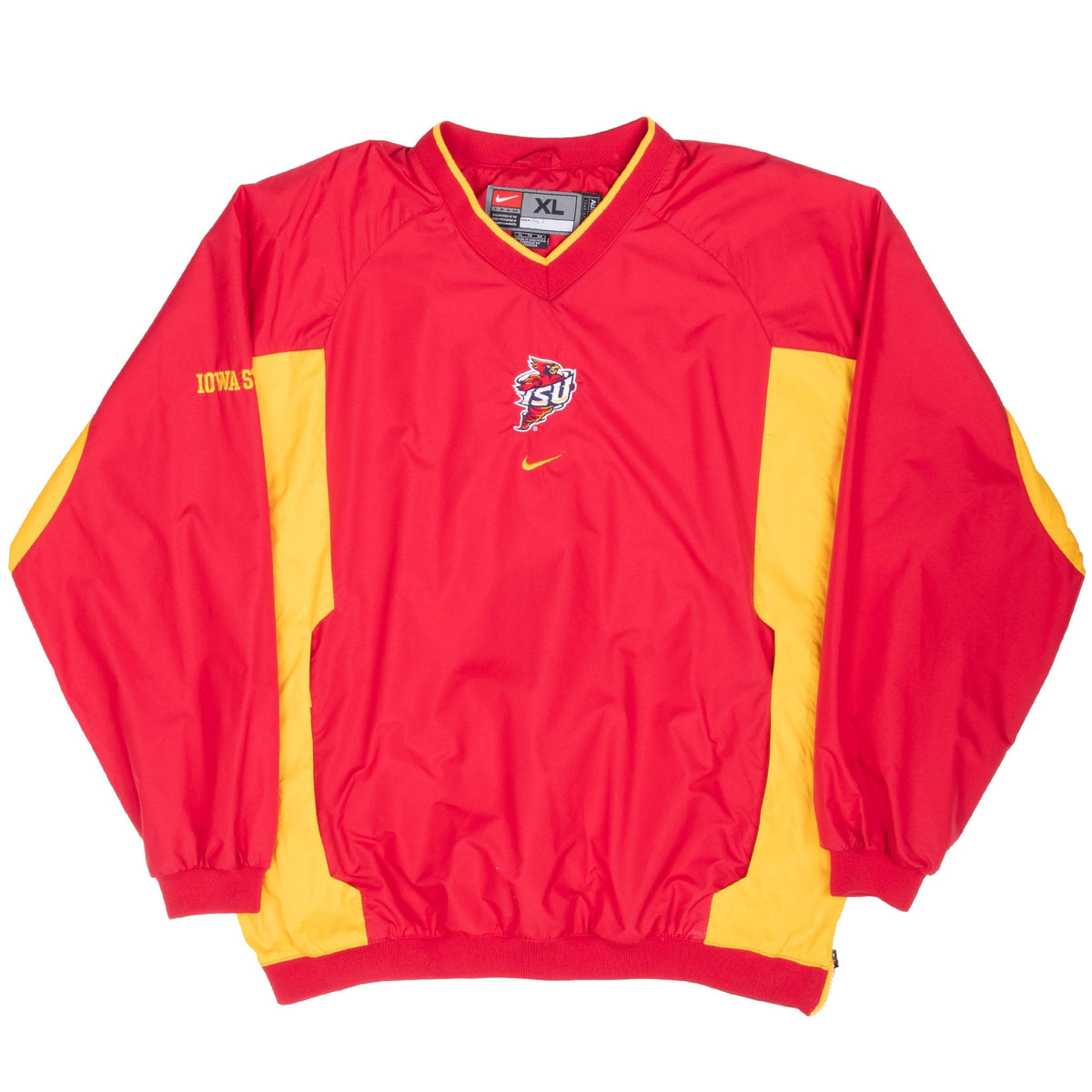 Vintage Nike Ncaa Isu Iowa State University Windbreaker Pullover Jacket 1990S Size Xl