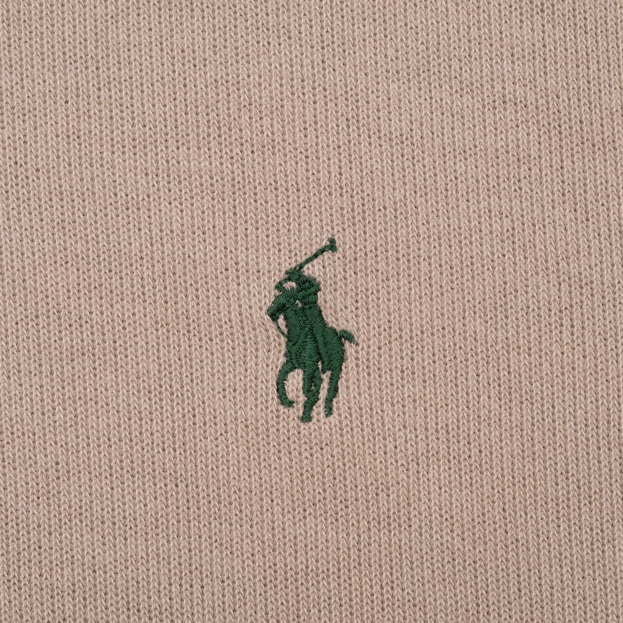 Vintage Polo Ralph Lauren Beige Quarter Zip Sweater Size Large 1990S