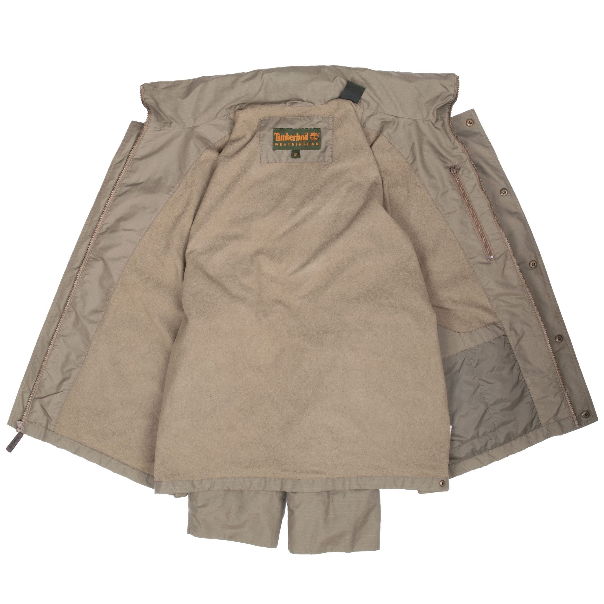 Vintage Timberland Olive Drab Rip Stop Jacket Size XL
