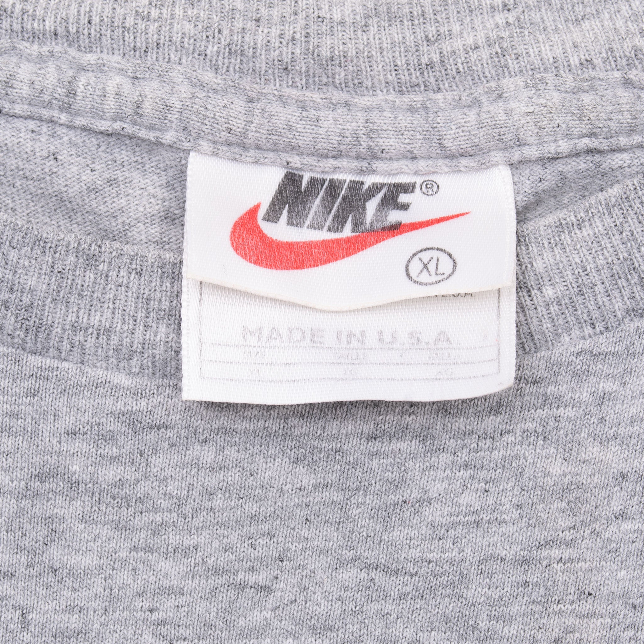 Vintage Nike Spellout Grey Tee Shirt 1990S Size Xl