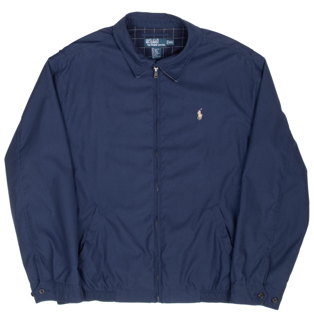 Vintage Polo Ralph Lauren Blue Harrington Golf Jacket 1990S Size 2Xl
