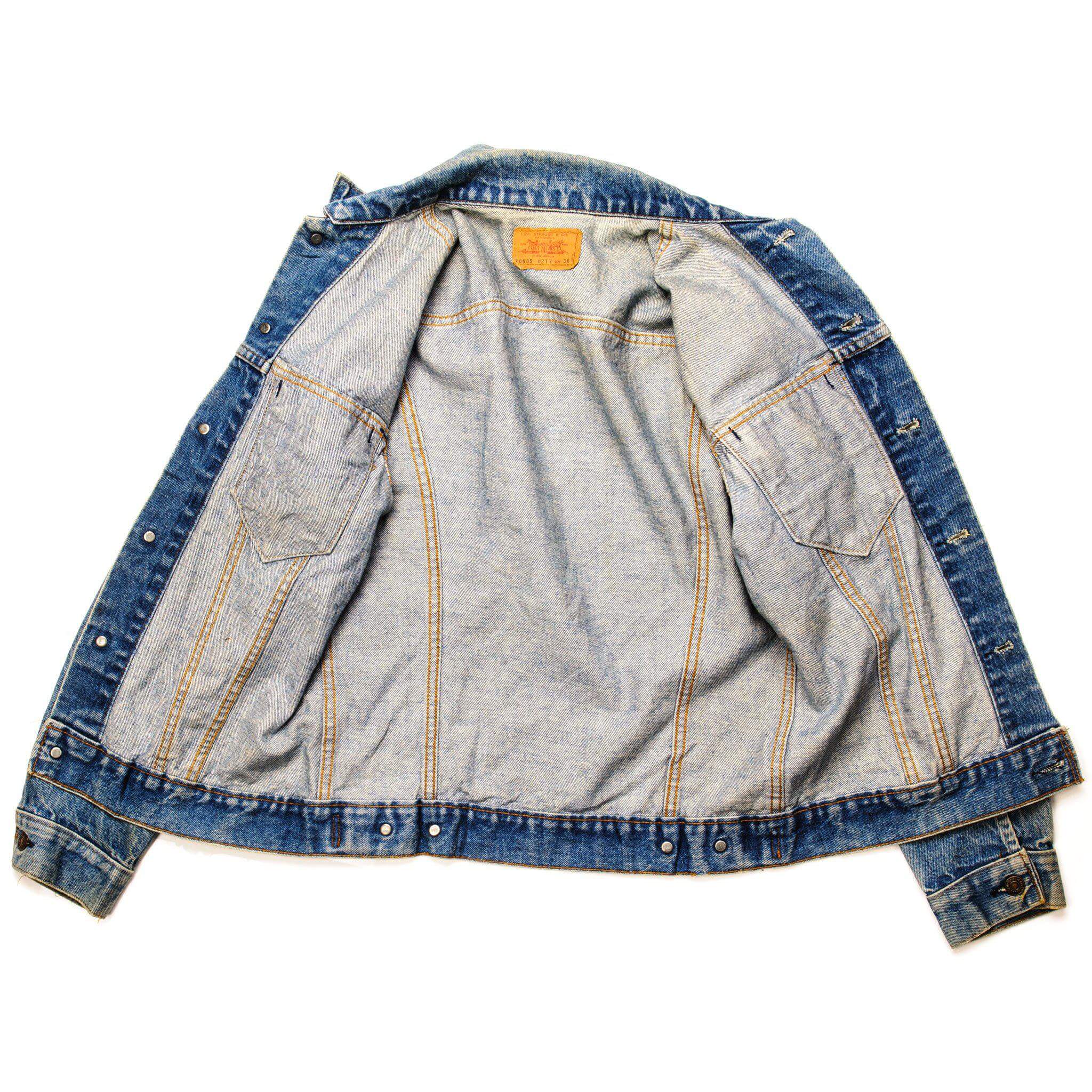 VINTAGE LEVIS JACKET SINGLE STITCH SIZE 36 MADE IN USA