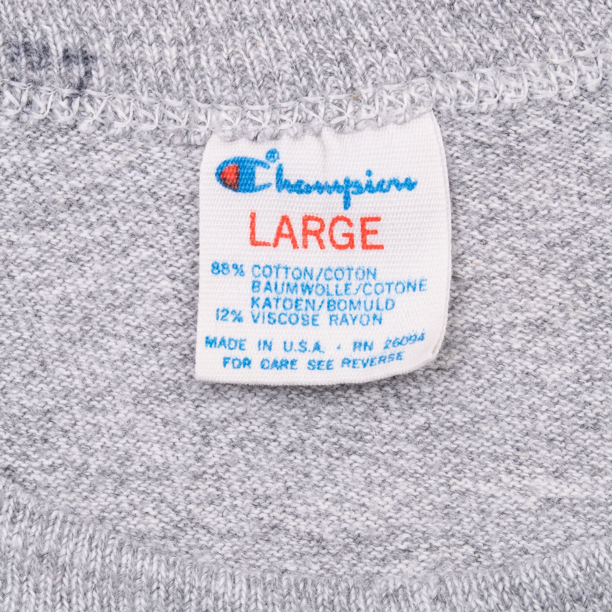 Vintage Champion Notre Dame University 1980s Tee Shirt Size Medium Made In USA With Single Stitch Sleeves