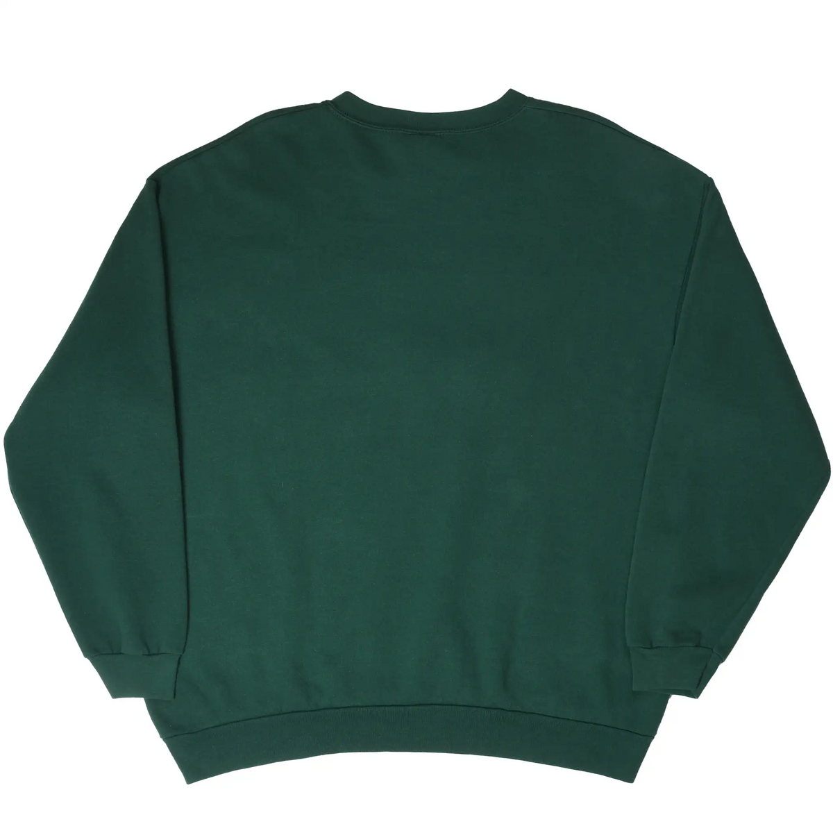 Back of dark green Minnesota Wild crewneck sweatshirt with a plain design