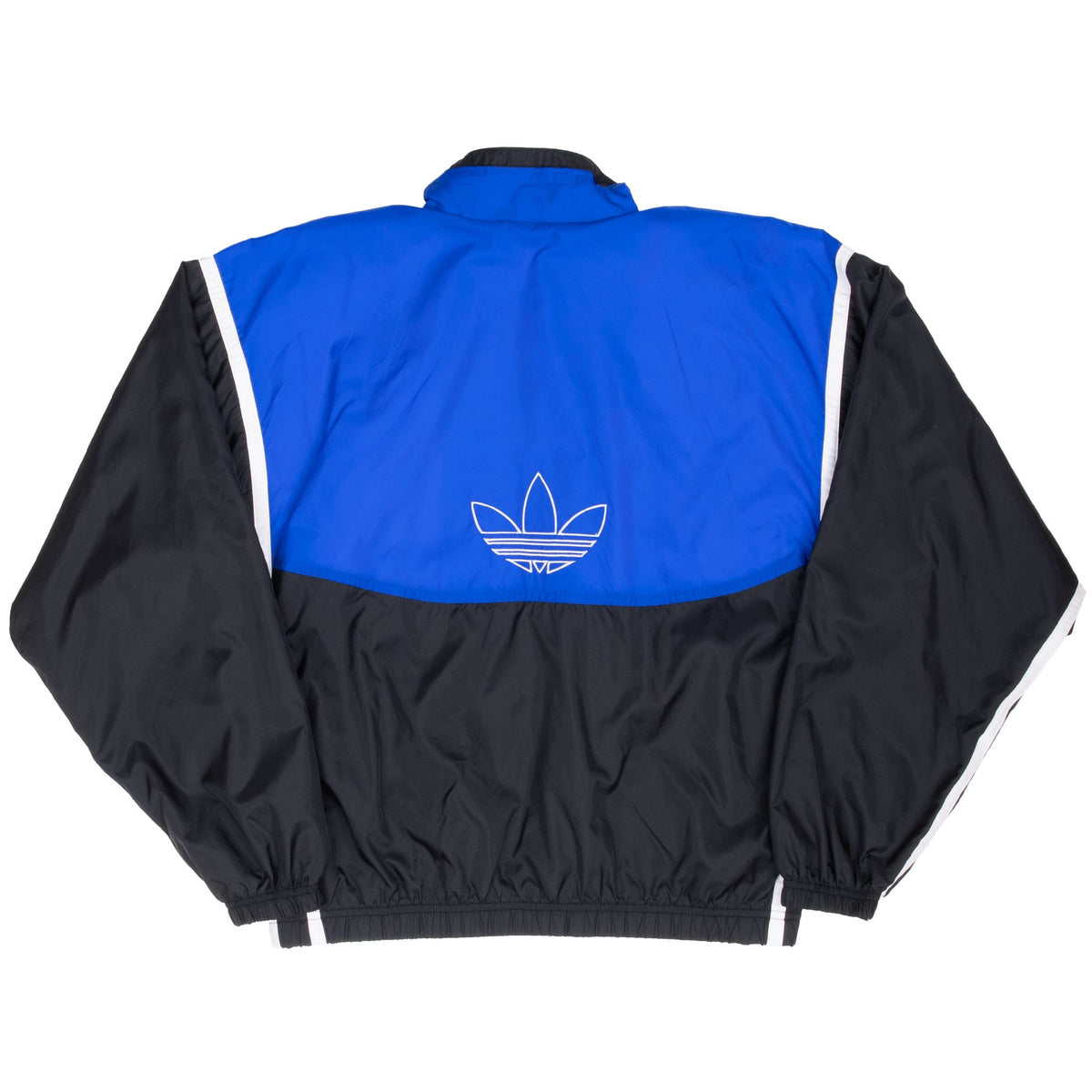 Vintage Adidas Blue Black Windbreaker Jacket 1990S Size Medium