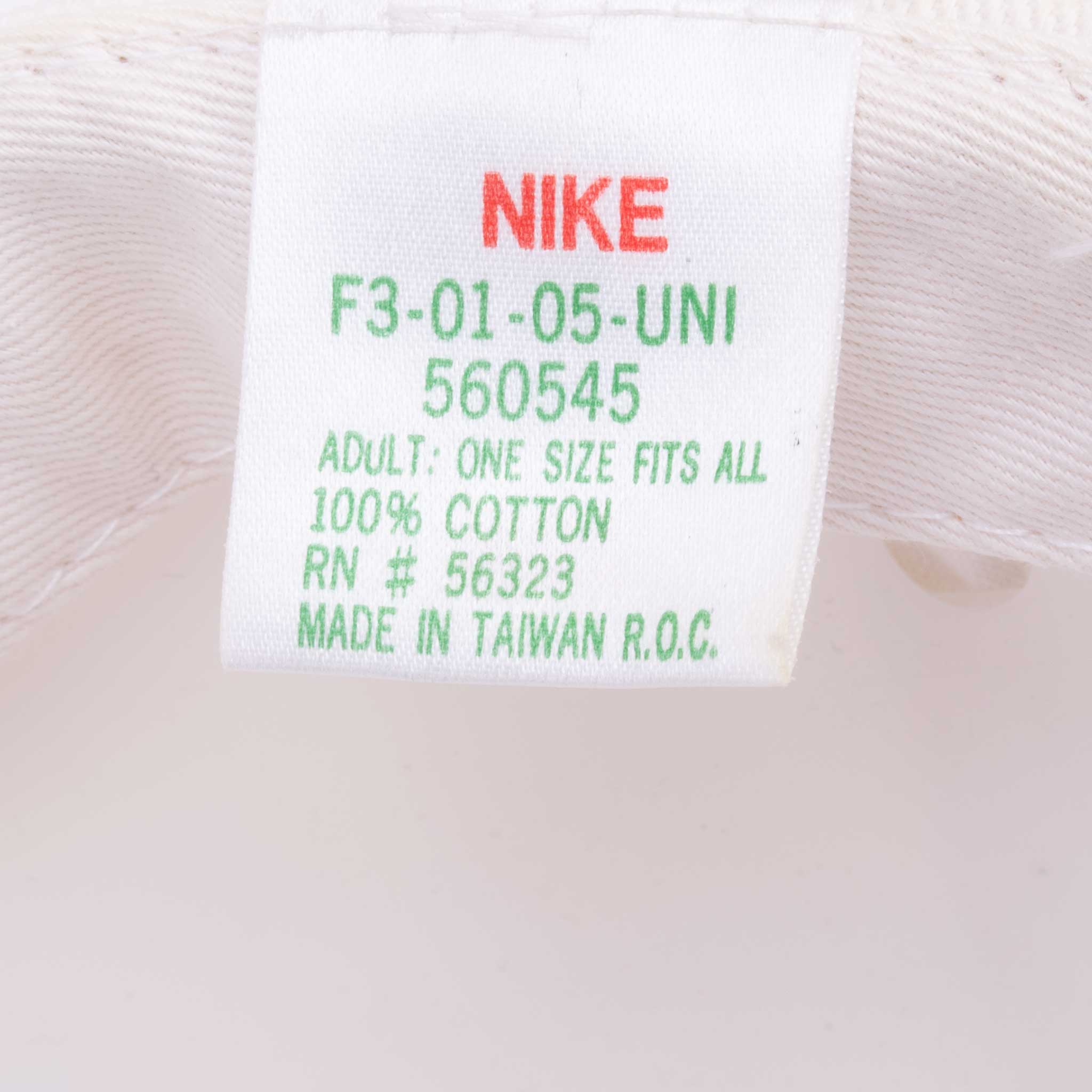 Vintage Nike Just Do It Embroidered Beige Snap Back Cap 1990S