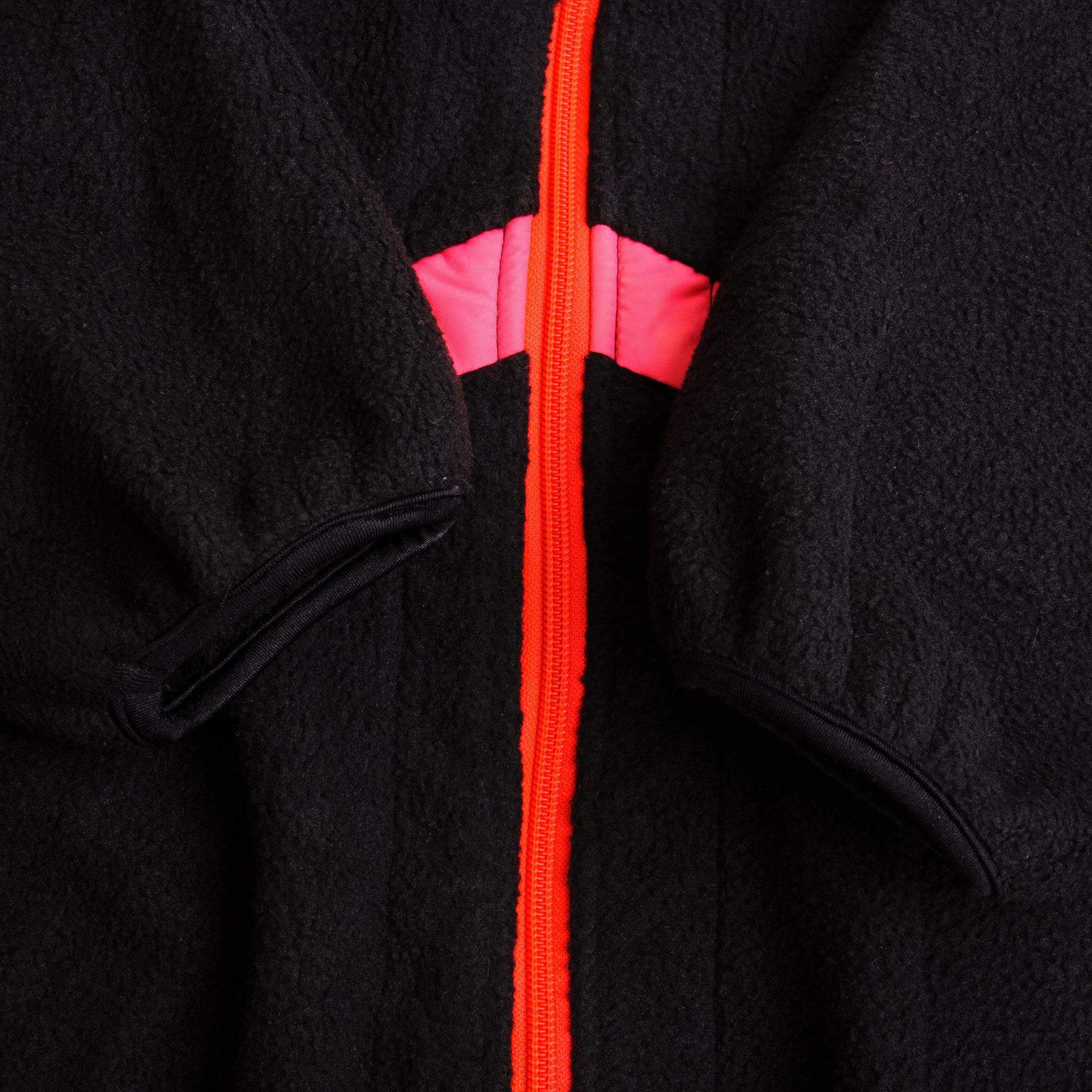 Vintage Black Woolrich Classic 90S Fleece Jacket Size Medium Made In USA