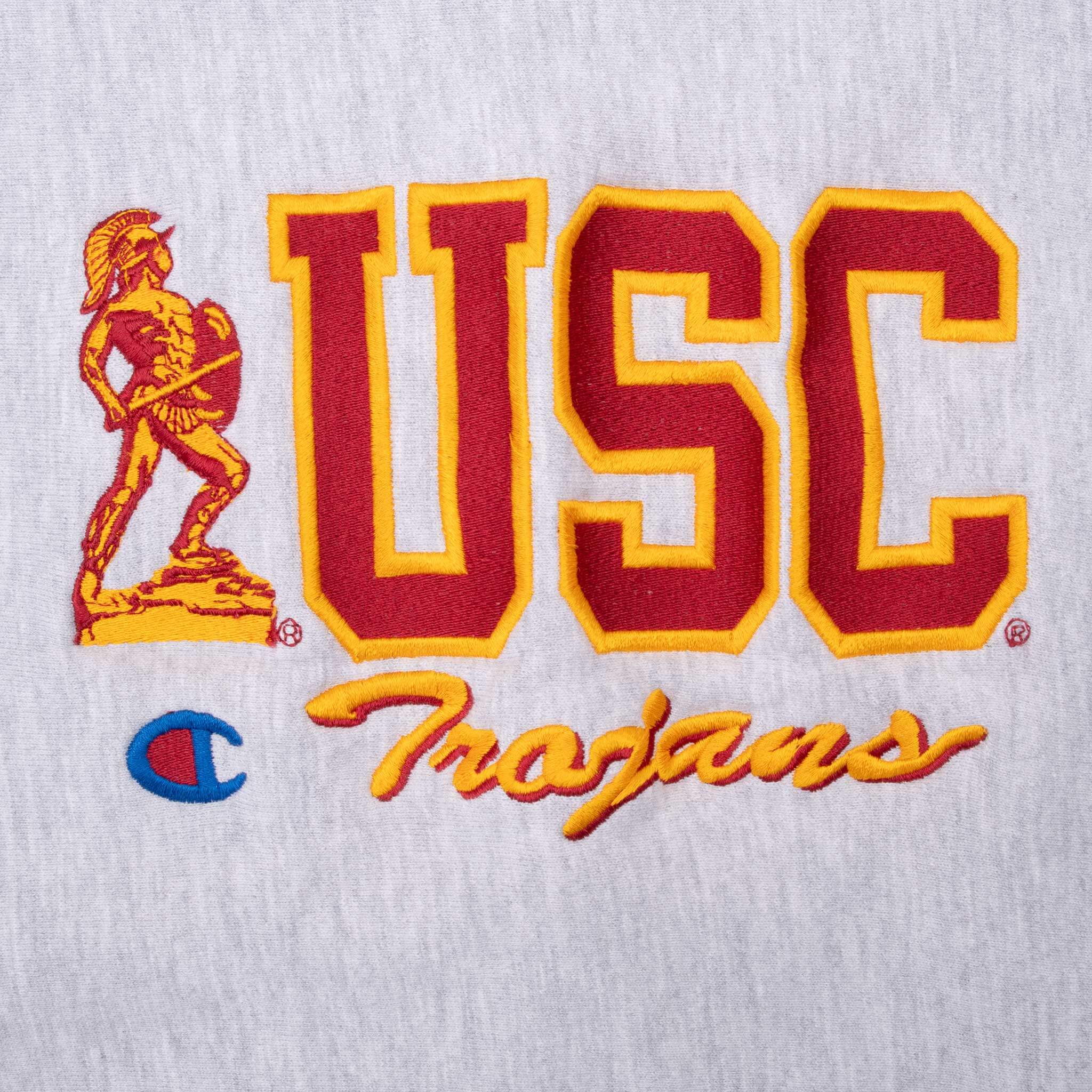 Vintage Champion Reverse Weave Usc Trojans Sweatshirt 1990S Size XL Made In Usa