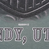 Vintage Harley Davidson Sandy Utah Sage Green Tee Shirt 2005 Size Large