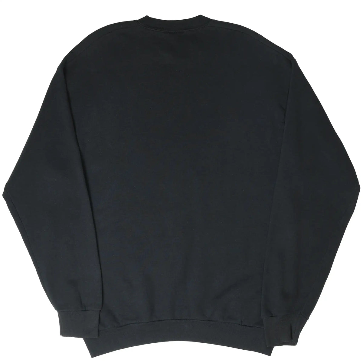 Back of plain black Pittsburgh Steelers crewneck sweatshirt