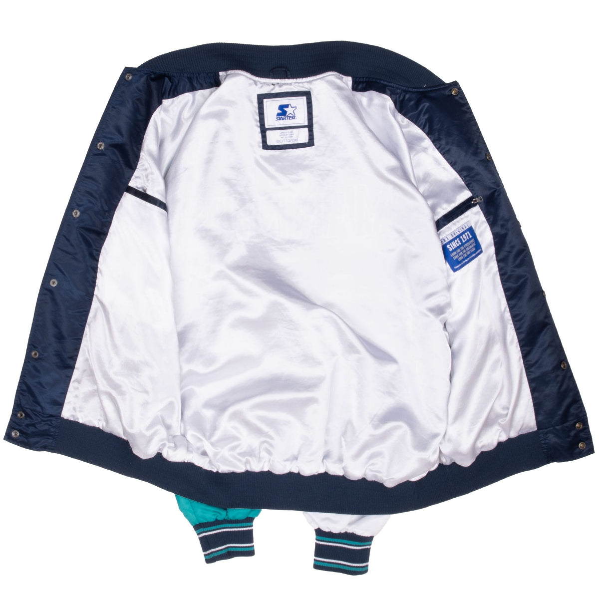 Vintage Mlb Seattle Mariners Starter Satin Bomber Jacket 1990S Size 2XL