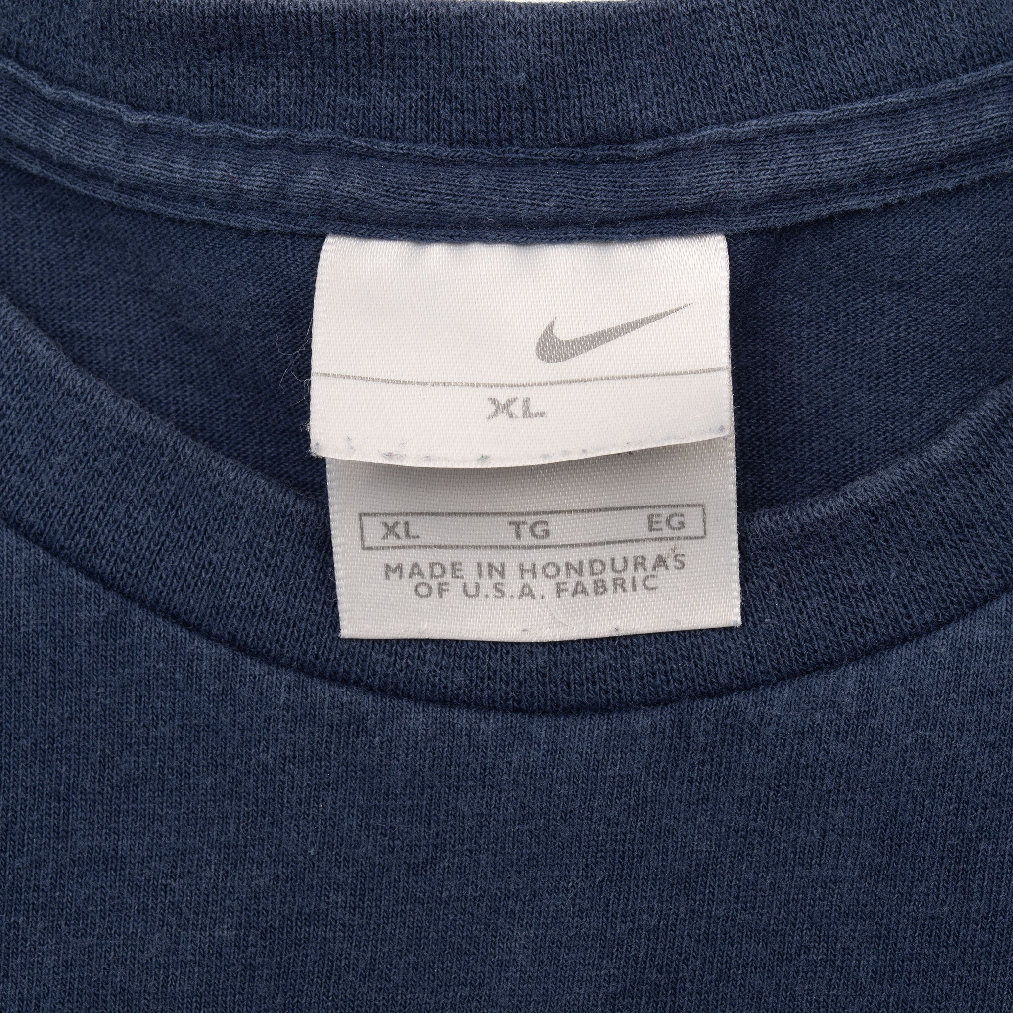 Vintage Nike Spellout Blue Tee Shirt 2000S Size XL