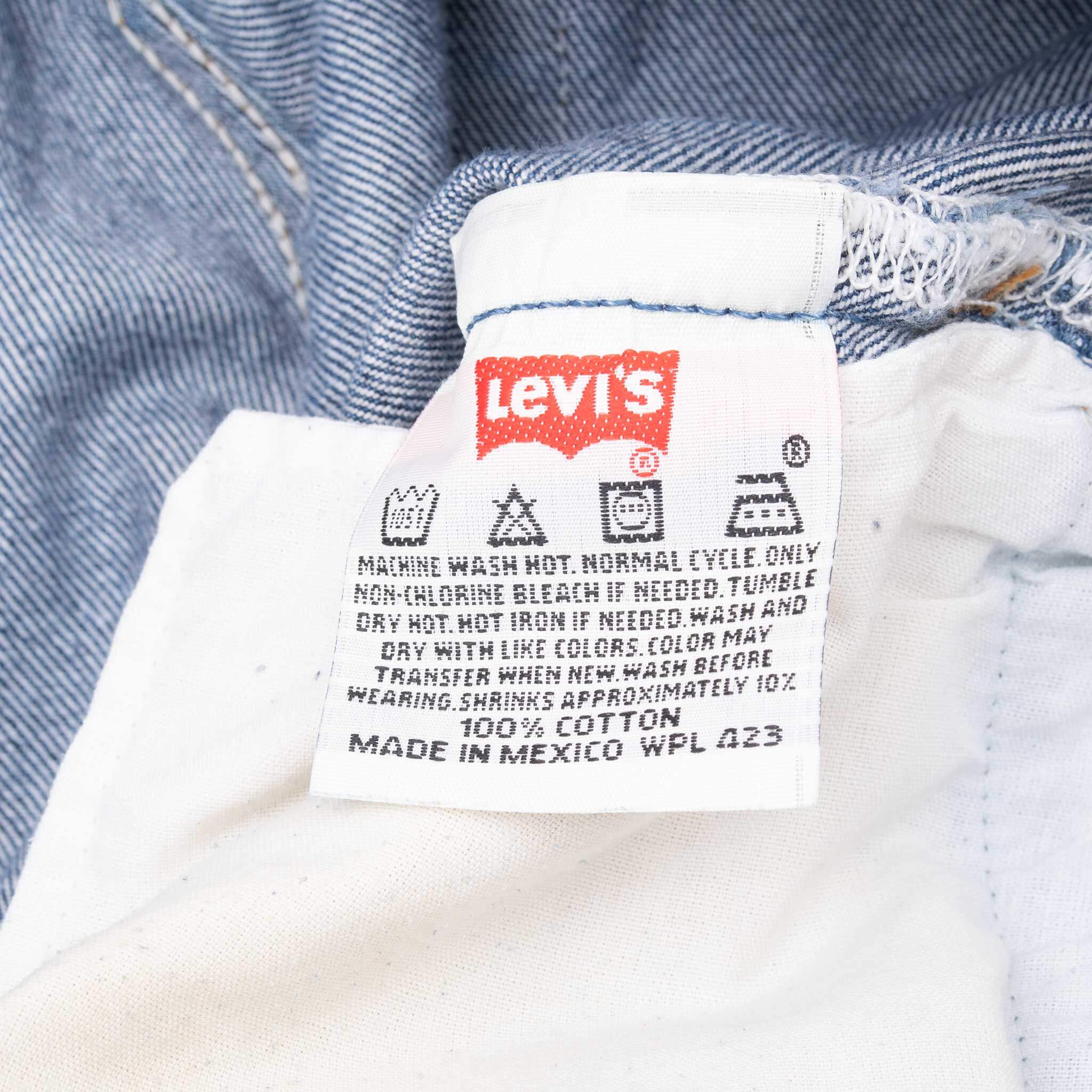 VINTAGE LEVIS 501 INDIGO BLUE JEANS 1990S SIZE 32X29 MADE IN USA