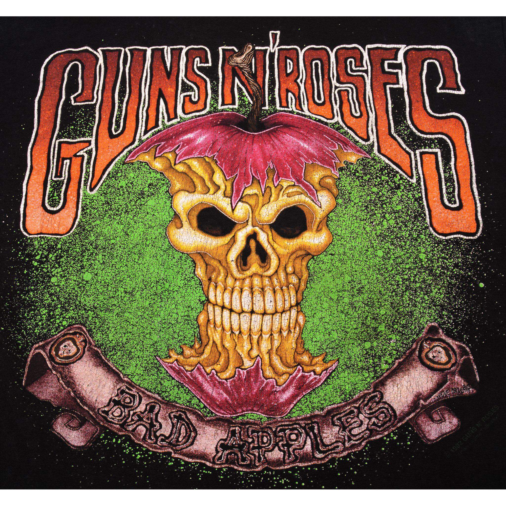 VINTAGE GUNS N' ROSES BAD APPLES TEE SHIRT 1993 MEDIUM MADE IN USA