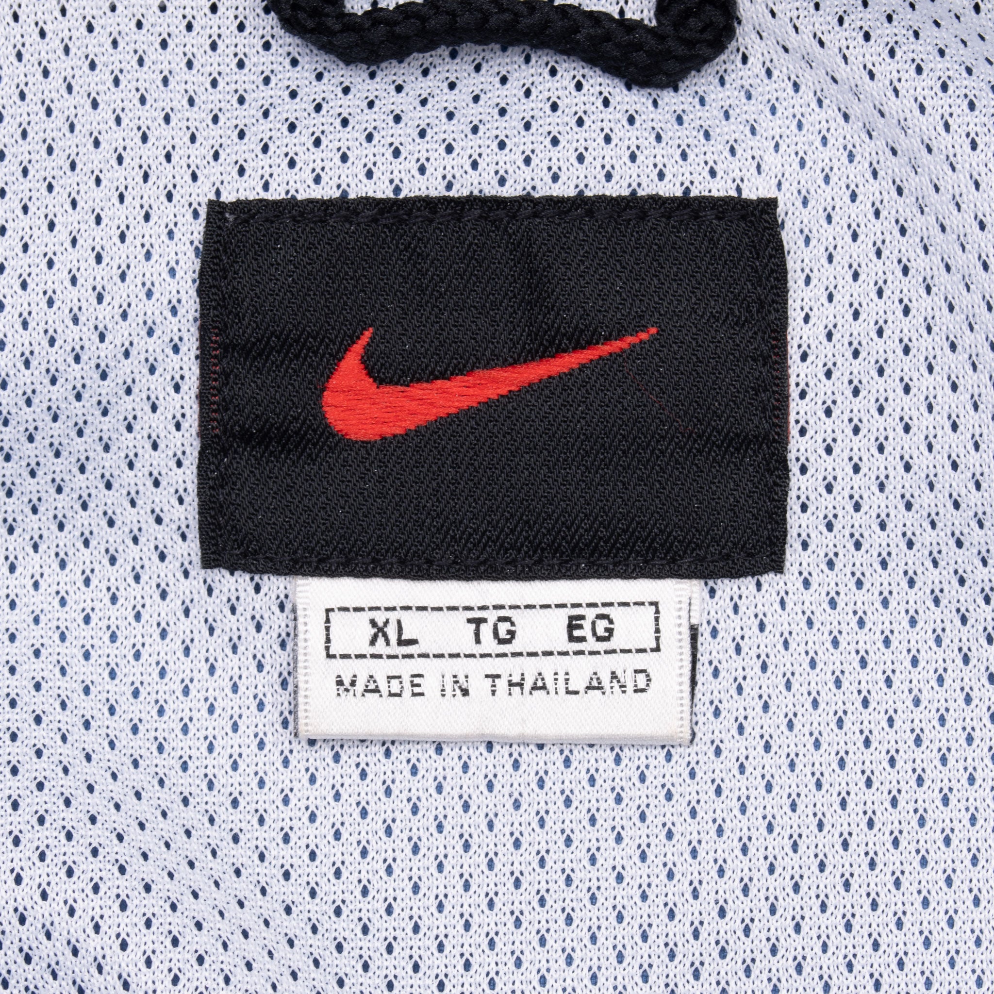 Vintage Nike Classic Swoosh Blue Windbreaker Jacket 1990S Size XL