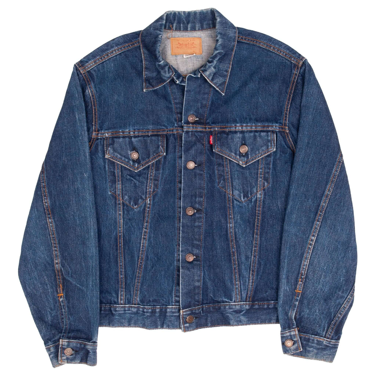 Vintage Levis Type III Jacket Single Stitch Two Pockets Size 44 1970S Made In Usa
Button Back: #525