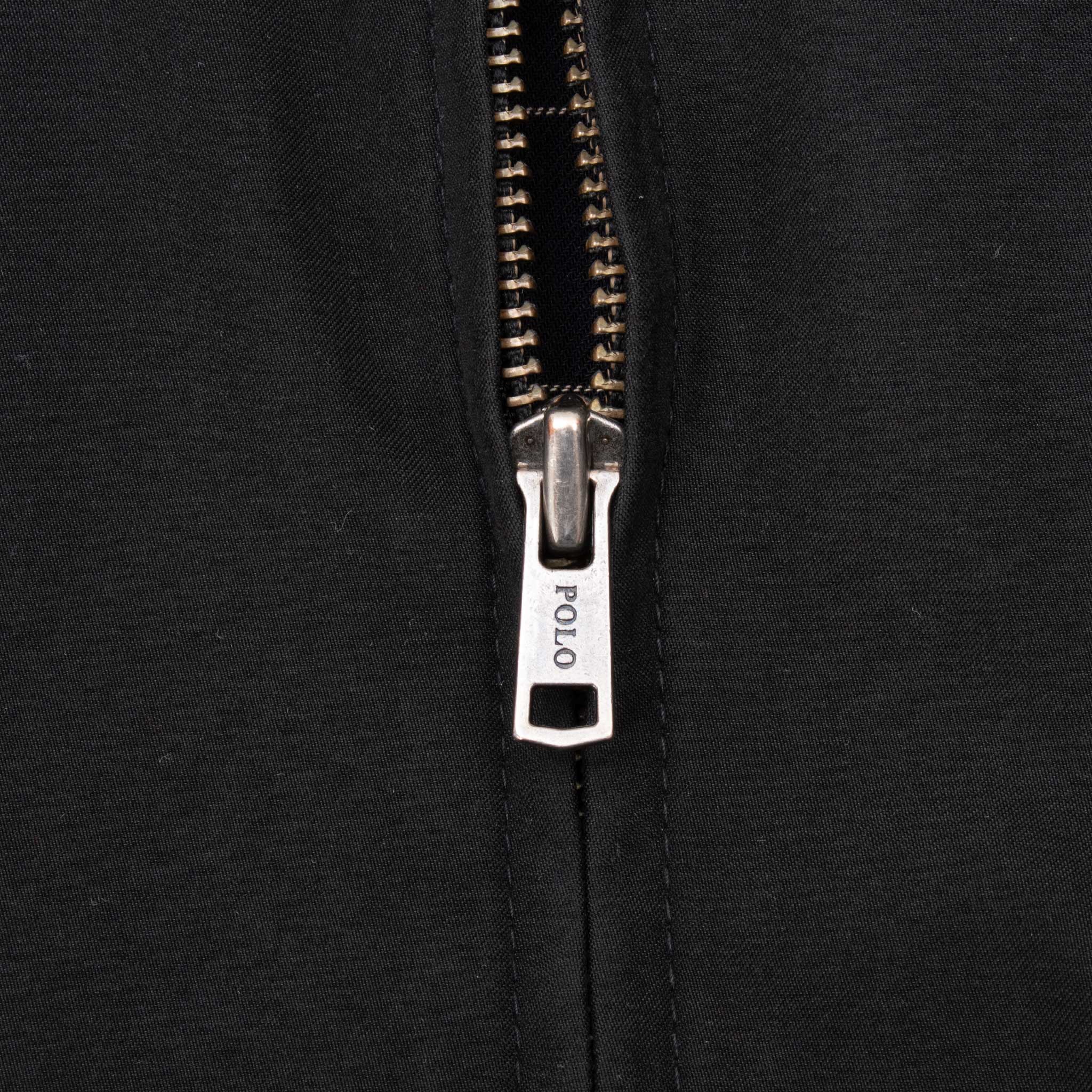 Vintage Polo Ralph Lauren Black Harrington Golf Jacket 1990S Size 2XL Big