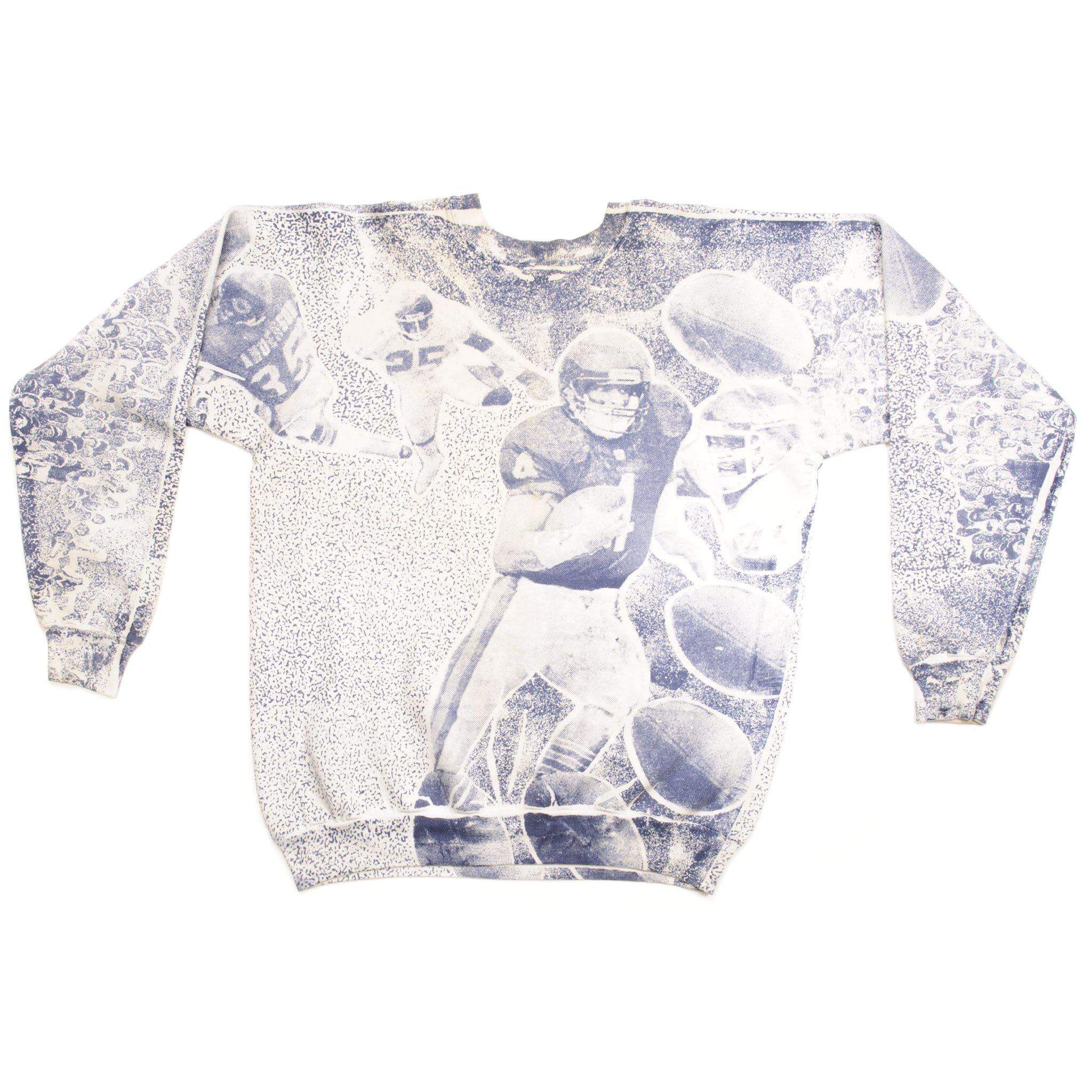 VINTAGE NFL BUFFALO BILLS ALL OVER PRINT SWEATSHIRT SIZE XL