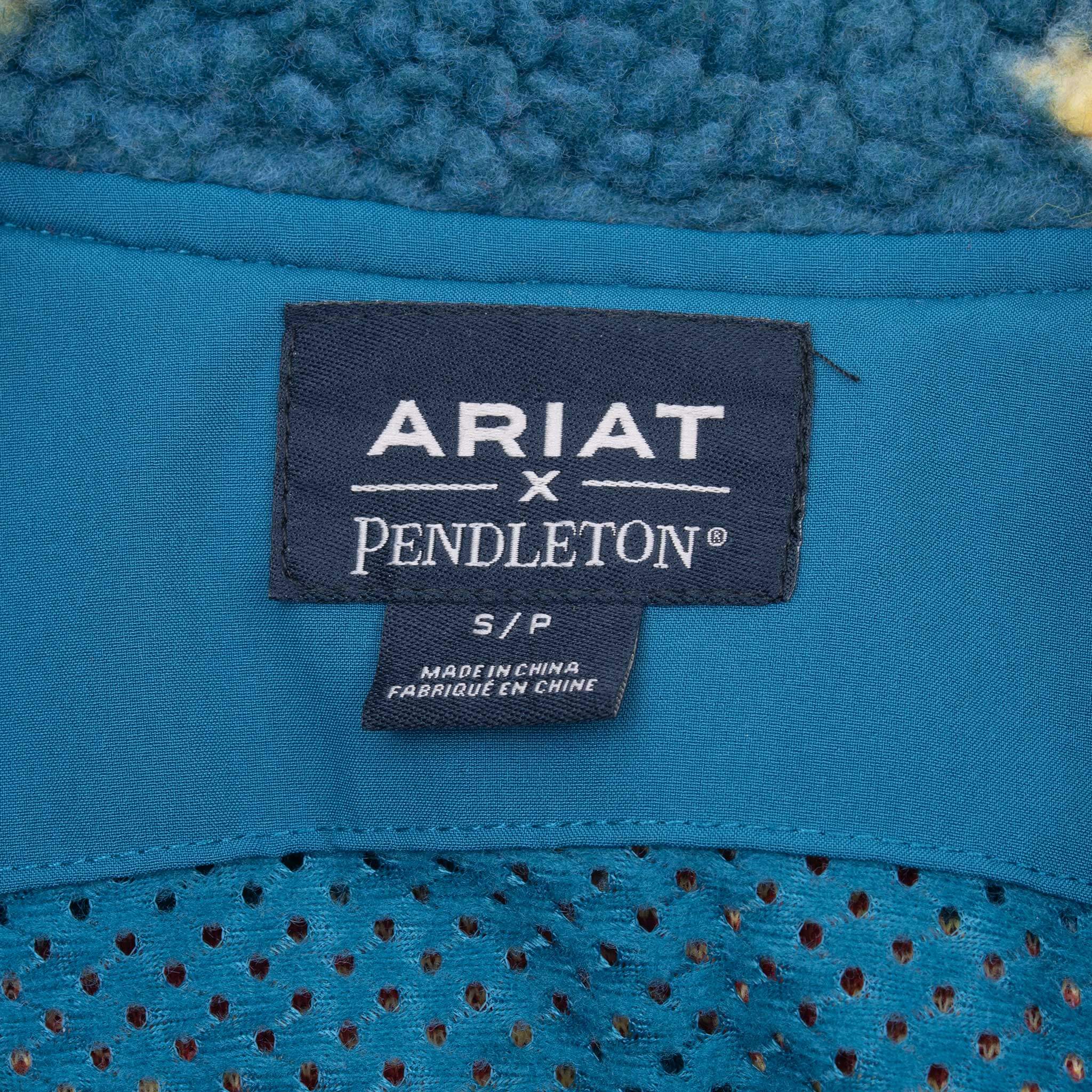 Vintage Pendleton X Ariat Aztec Fleece Jacket Size Small