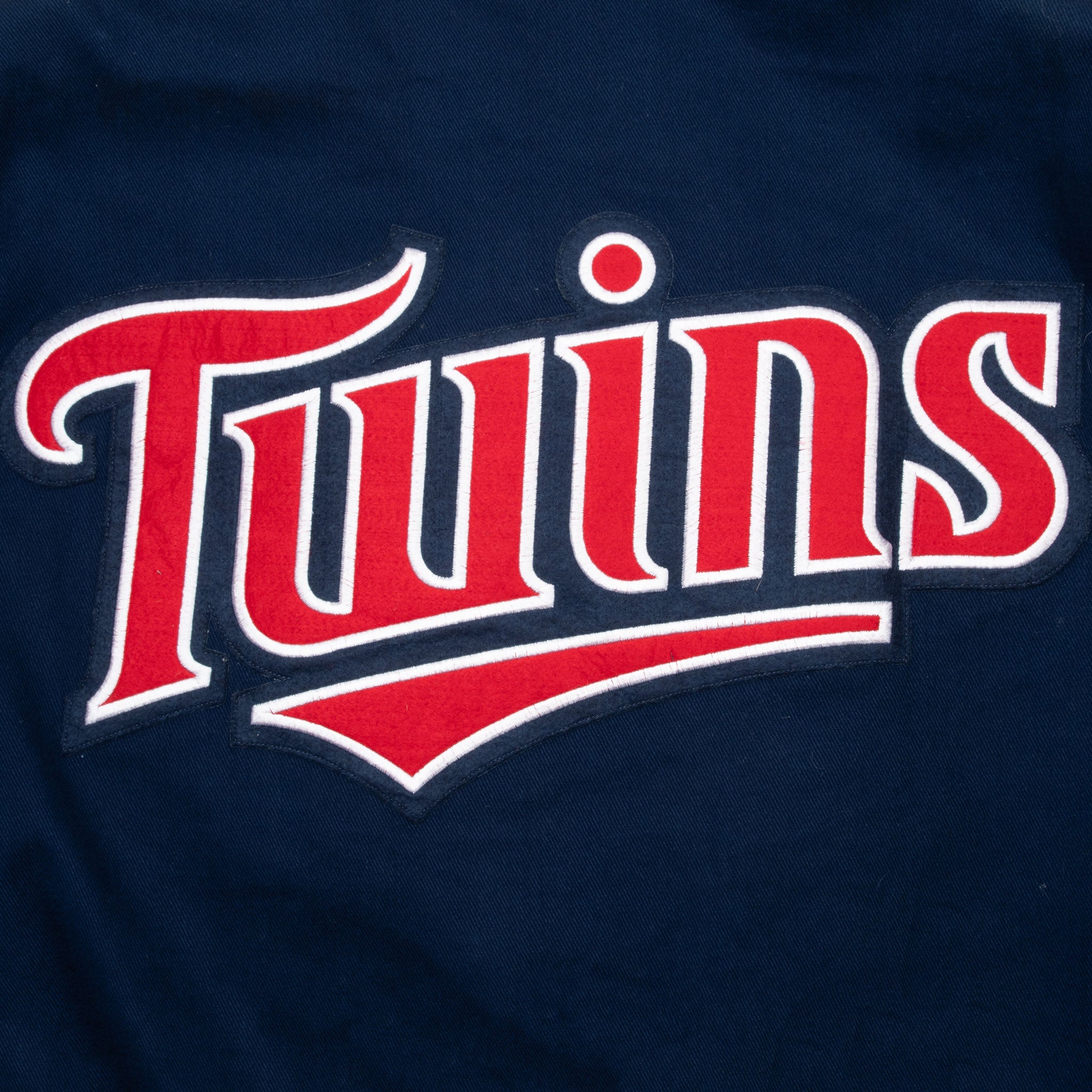 Vintage Mlb Minnesota Twins Cities 2010 Jeff Hamilton Harrington Jacket Size XL Made In Usa