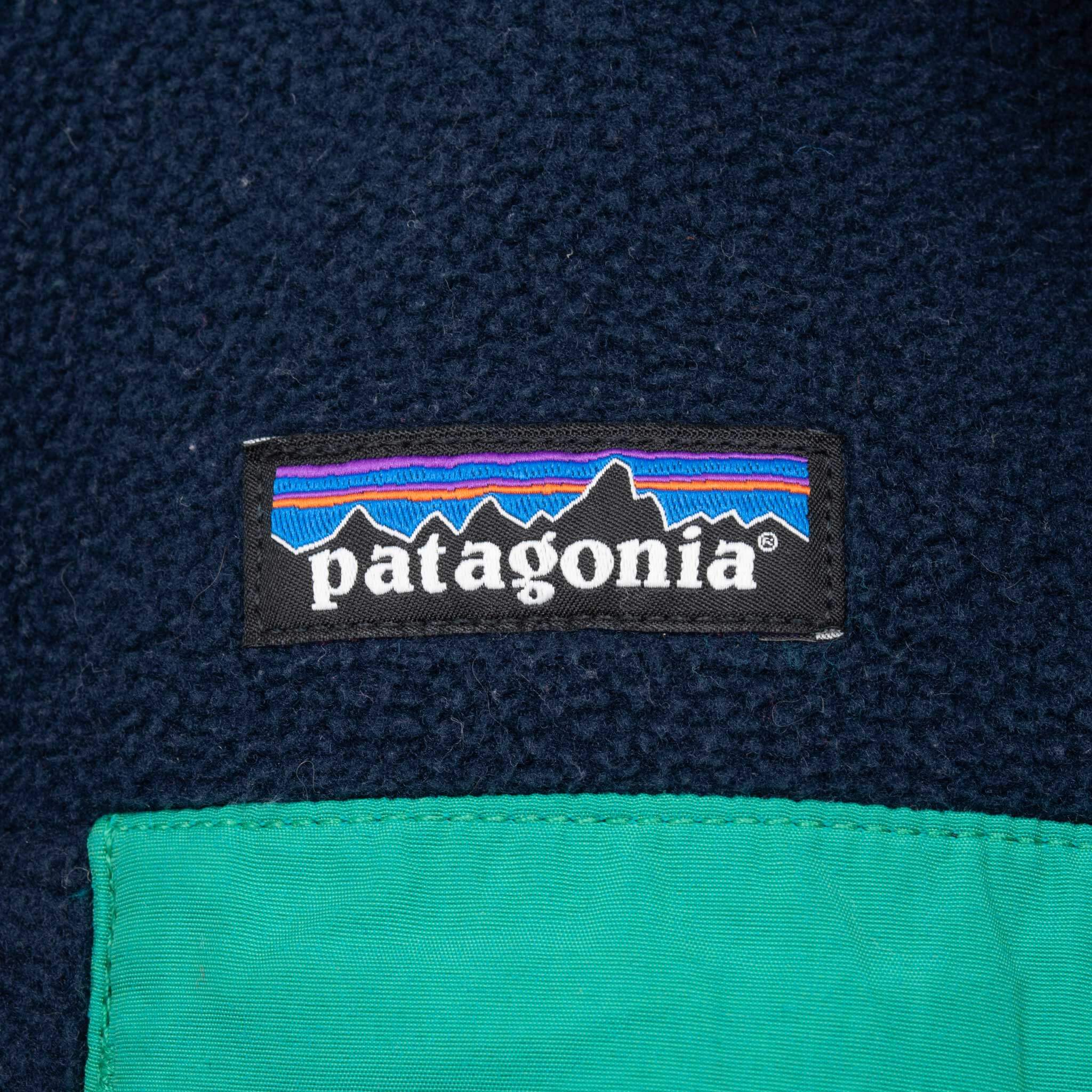 Vintage Patagonia Blue Synchilla Snap T Fleece Pullover Jacket 2000S Size XS