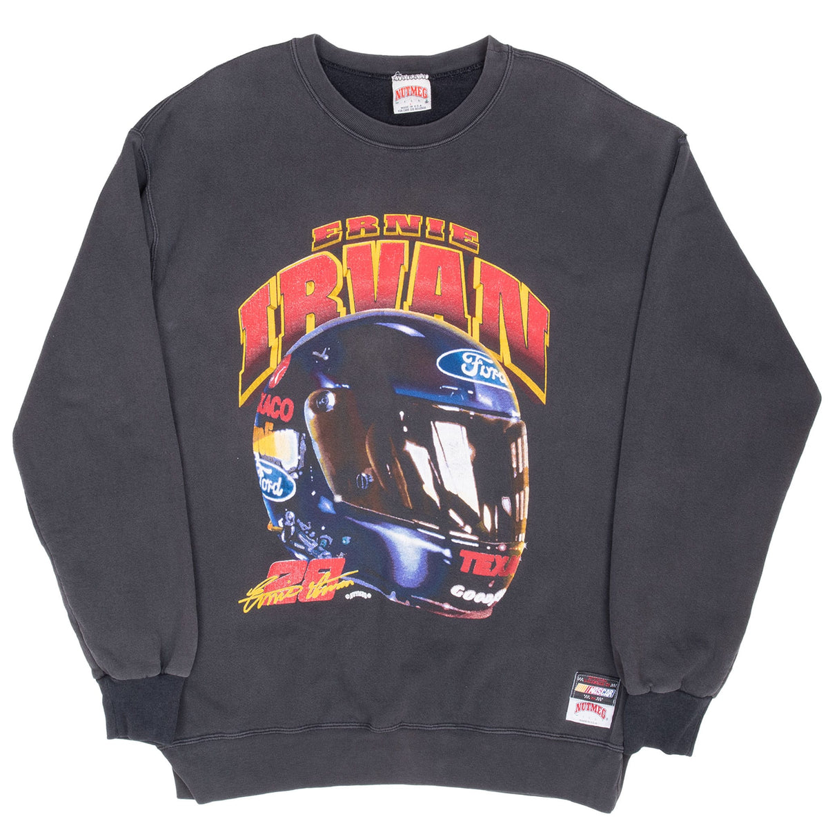 Vintage Nascar Ernie Irvan Sweatshirt 1990S Size Large Made In Usa