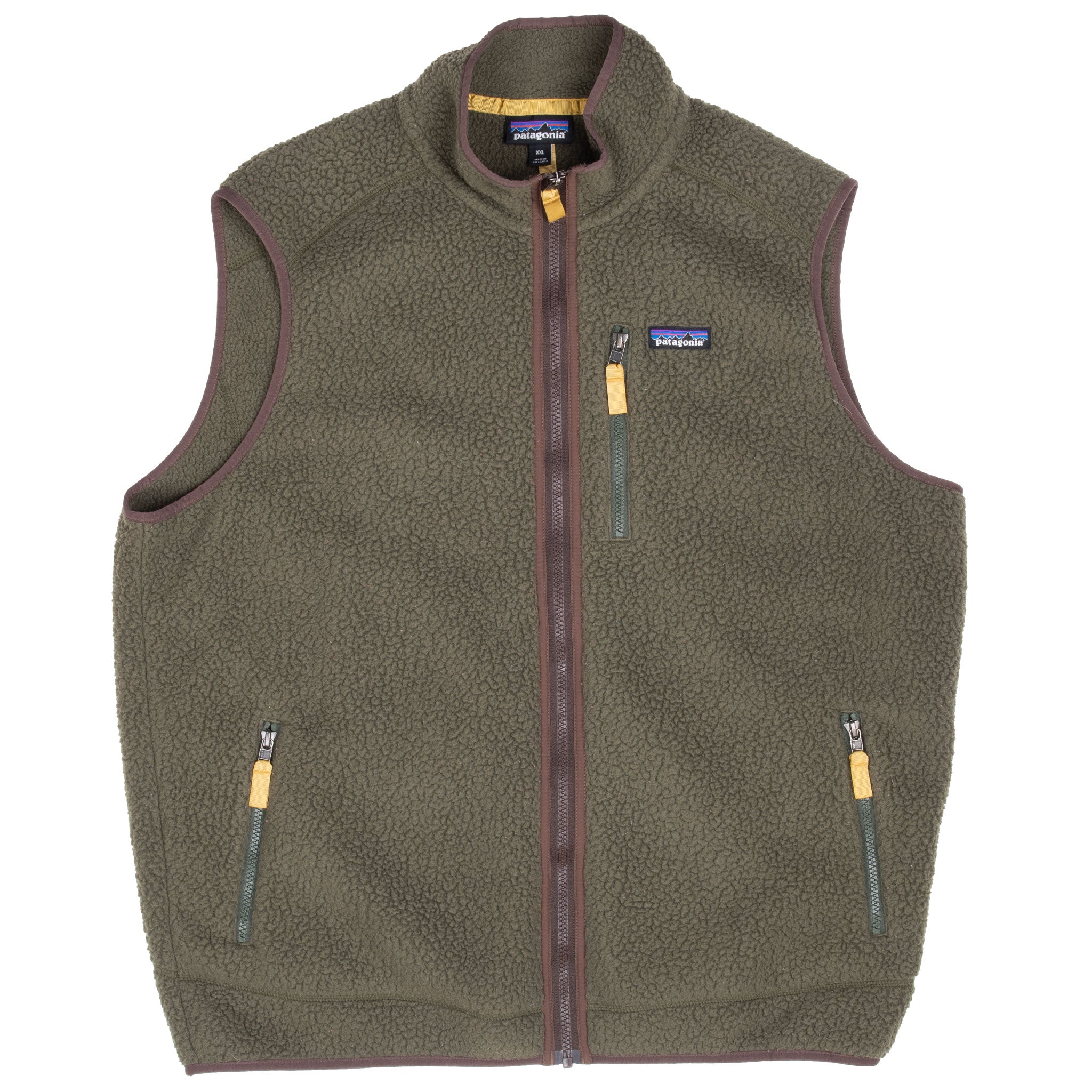 Vintage Patagonia Retro Pile Green Fleece Jacket Size 2XL