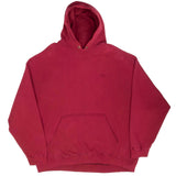 Vintage Nike Classic Swoosh Red Hoodie Sweatshirt 1990S Size 2XL