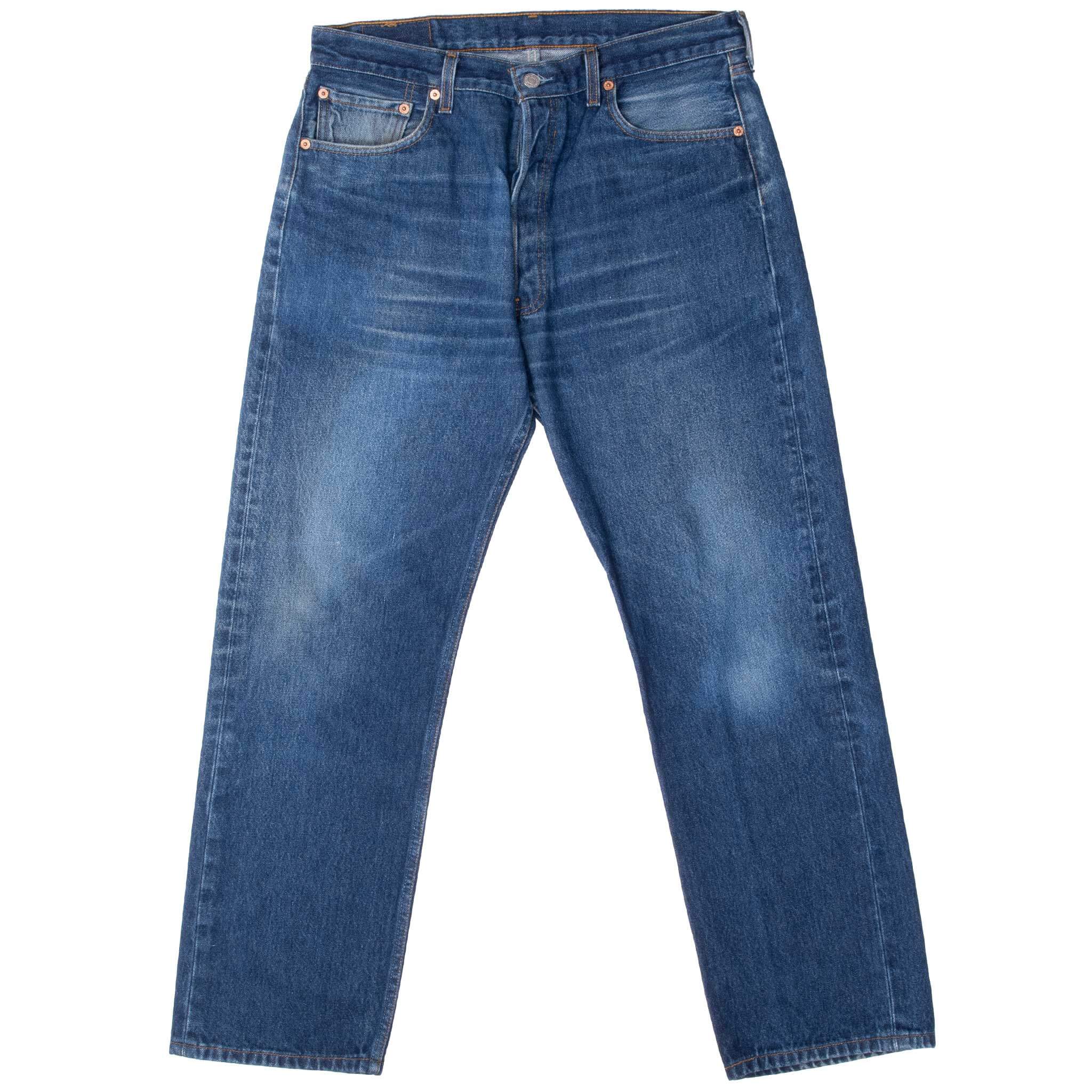 VINTAGE LEVIS 501 INDIGO BLUE JEANS 1990S SIZE 32X29 MADE IN USA