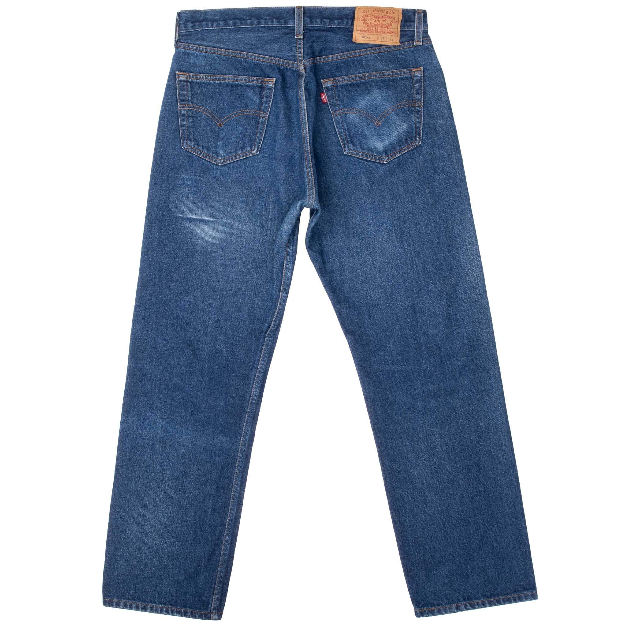 VINTAGE LEVIS 501 INDIGO BLUE JEANS 1990S SIZE 32X29 MADE IN USA