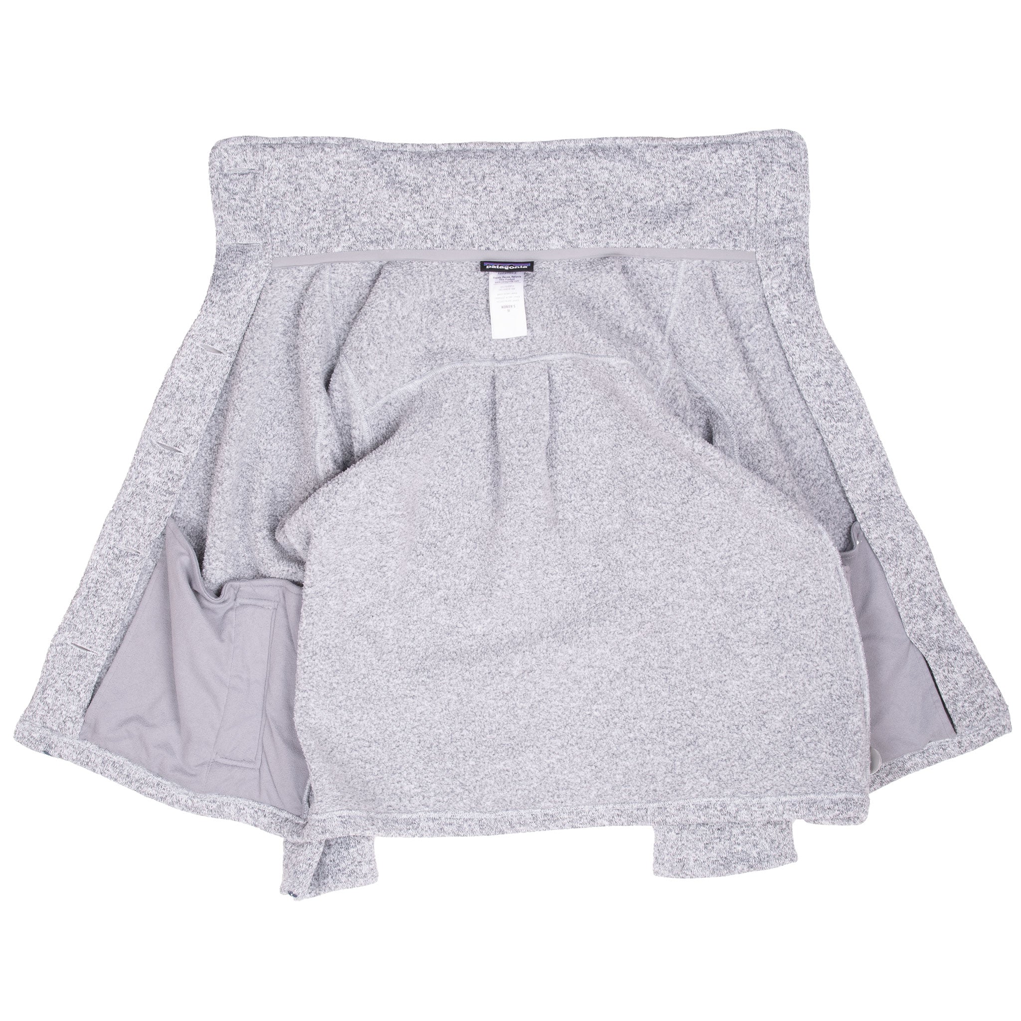 Vintage Patagonia Womens Grey Better Sweater Swing Fleece Jacket Size Medium