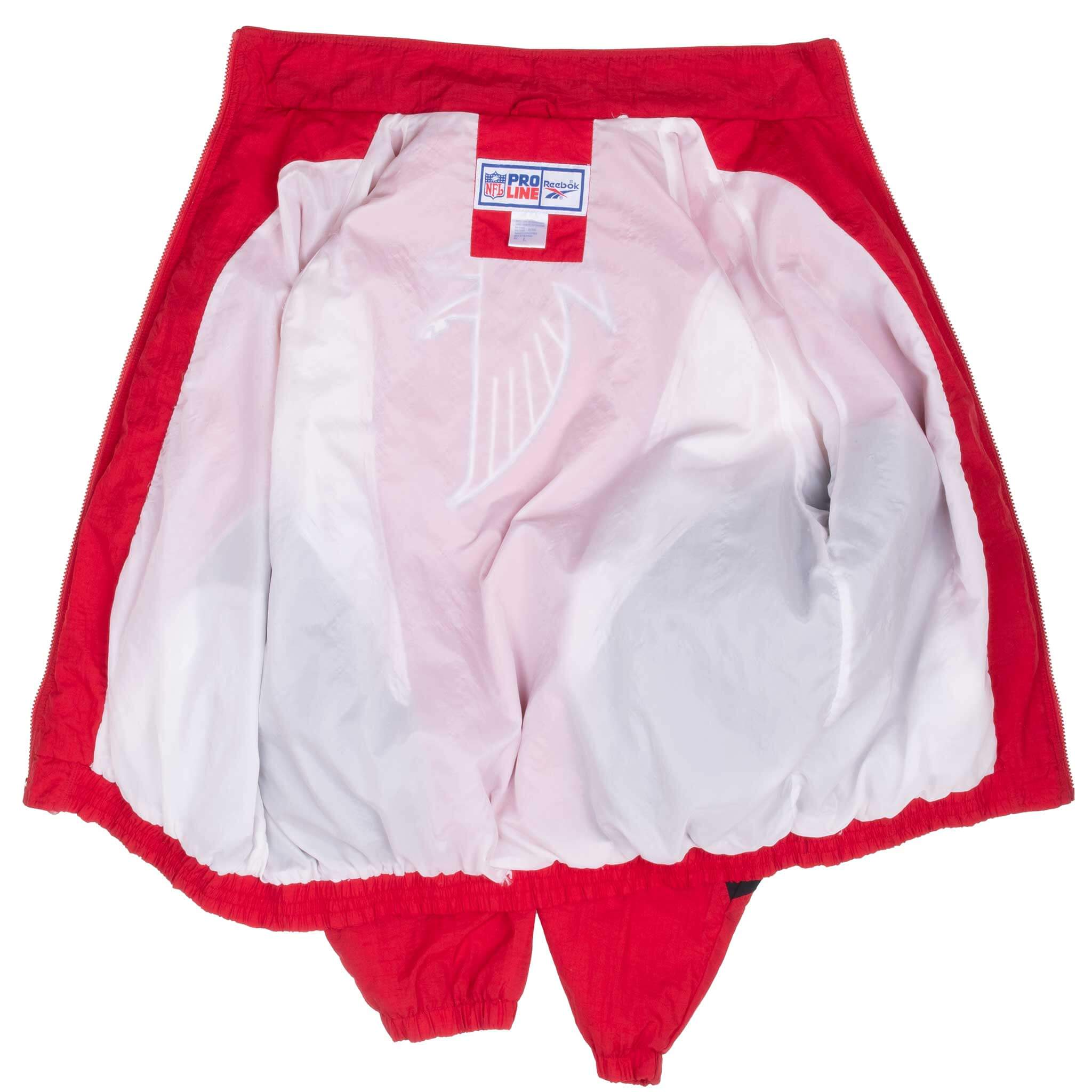 Vintage Nfl Atlanta Falcons Reebok Windbreaker Jacket 1990S Size Large