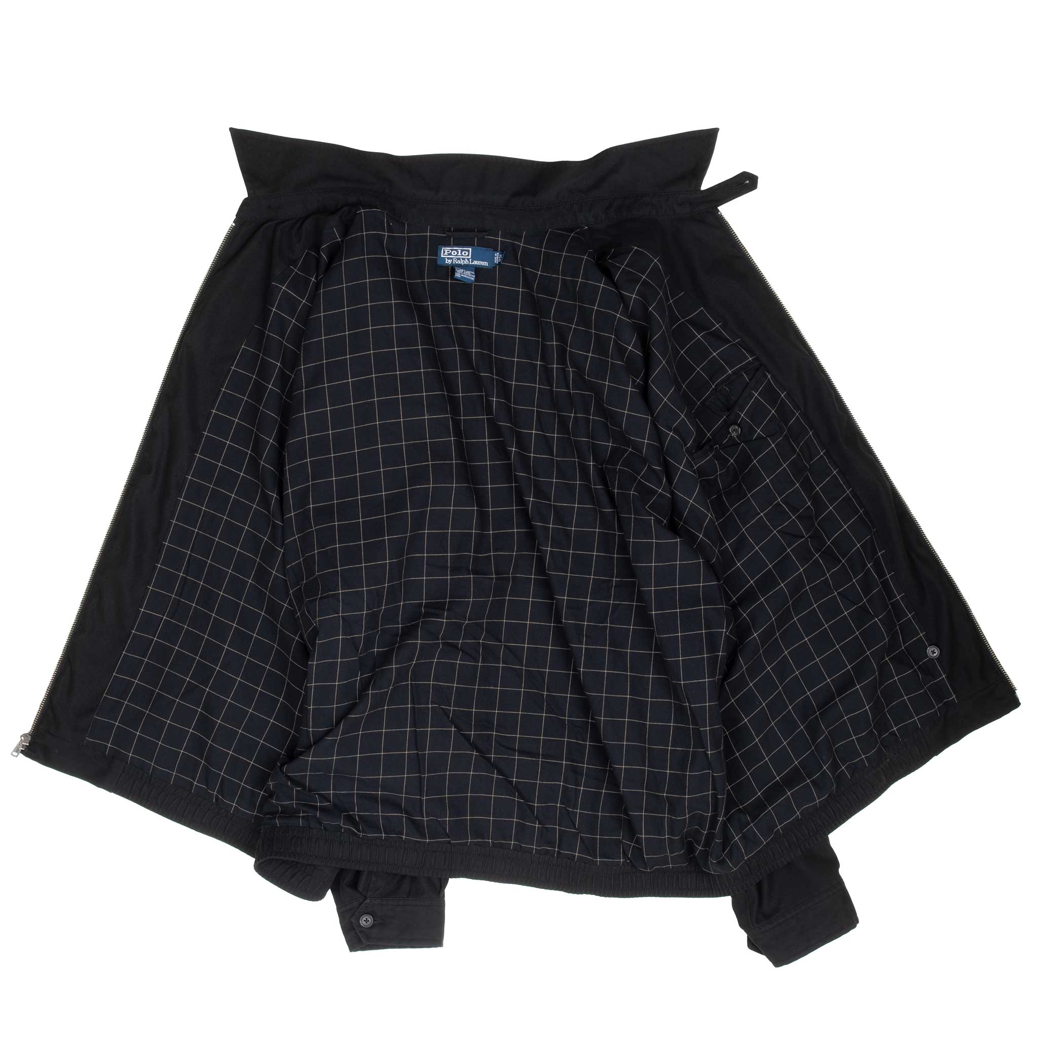 Vintage Polo Ralph Lauren Black Harrington Golf Jacket 1990S Size 2XL Big