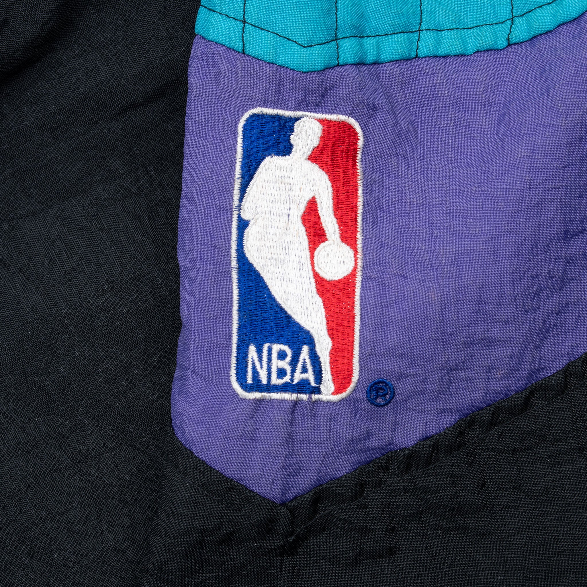 Vintage Nba Starter Charlotte Hornets Pullover Heavy Windbreaker Jacket 1990S Size XL