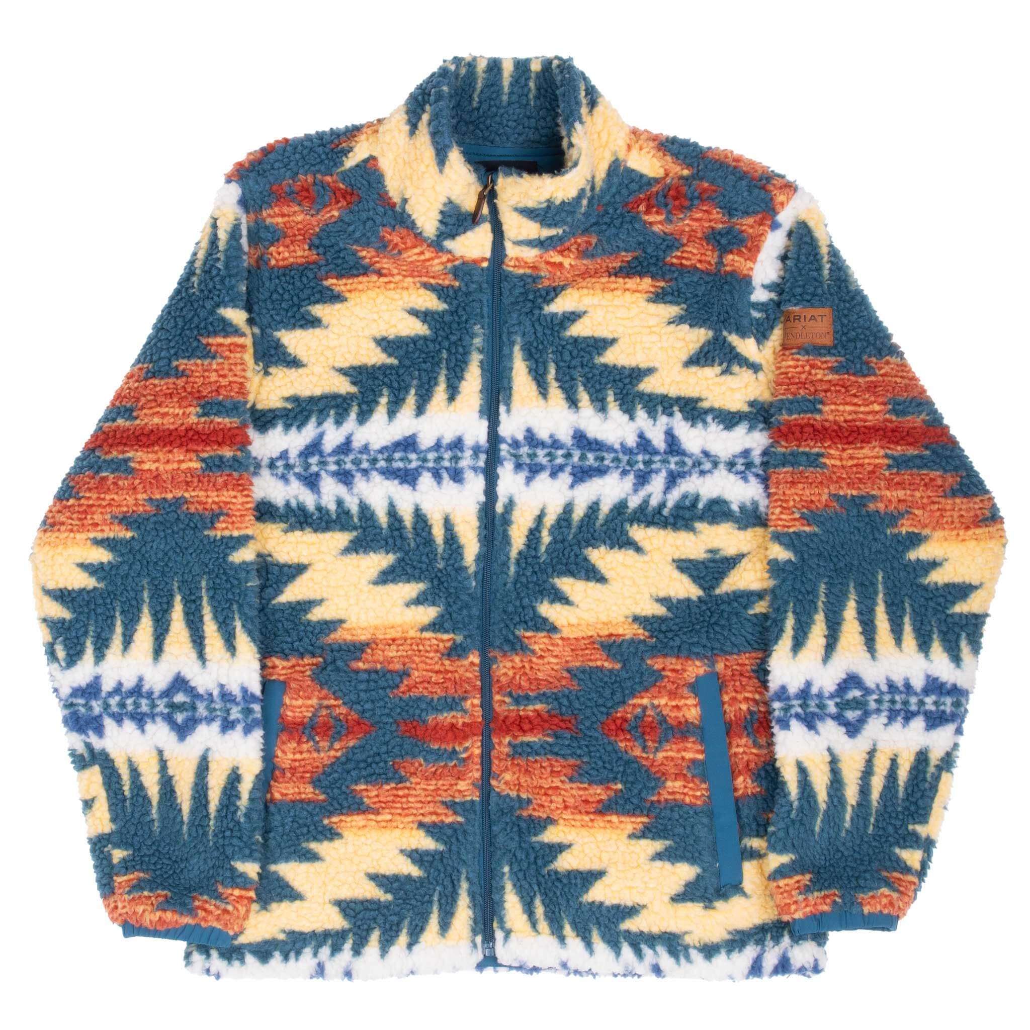 Vintage Pendleton X Ariat Aztec Fleece Jacket Size Small