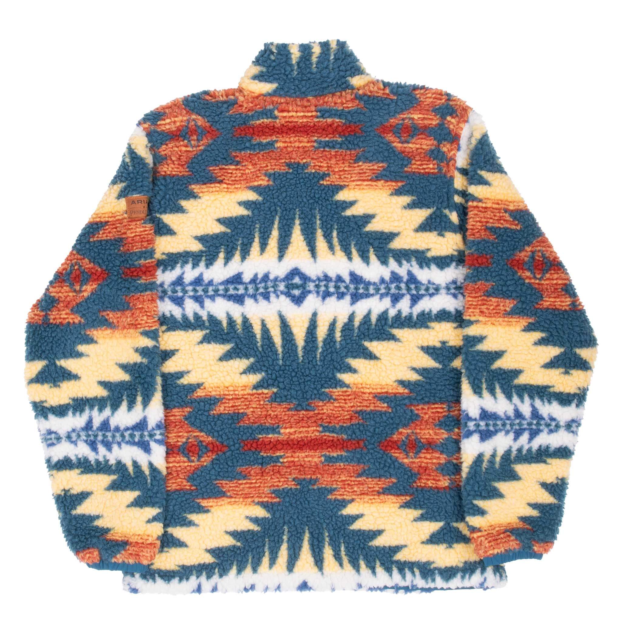 Vintage Pendleton X Ariat Aztec Fleece Jacket Size Small