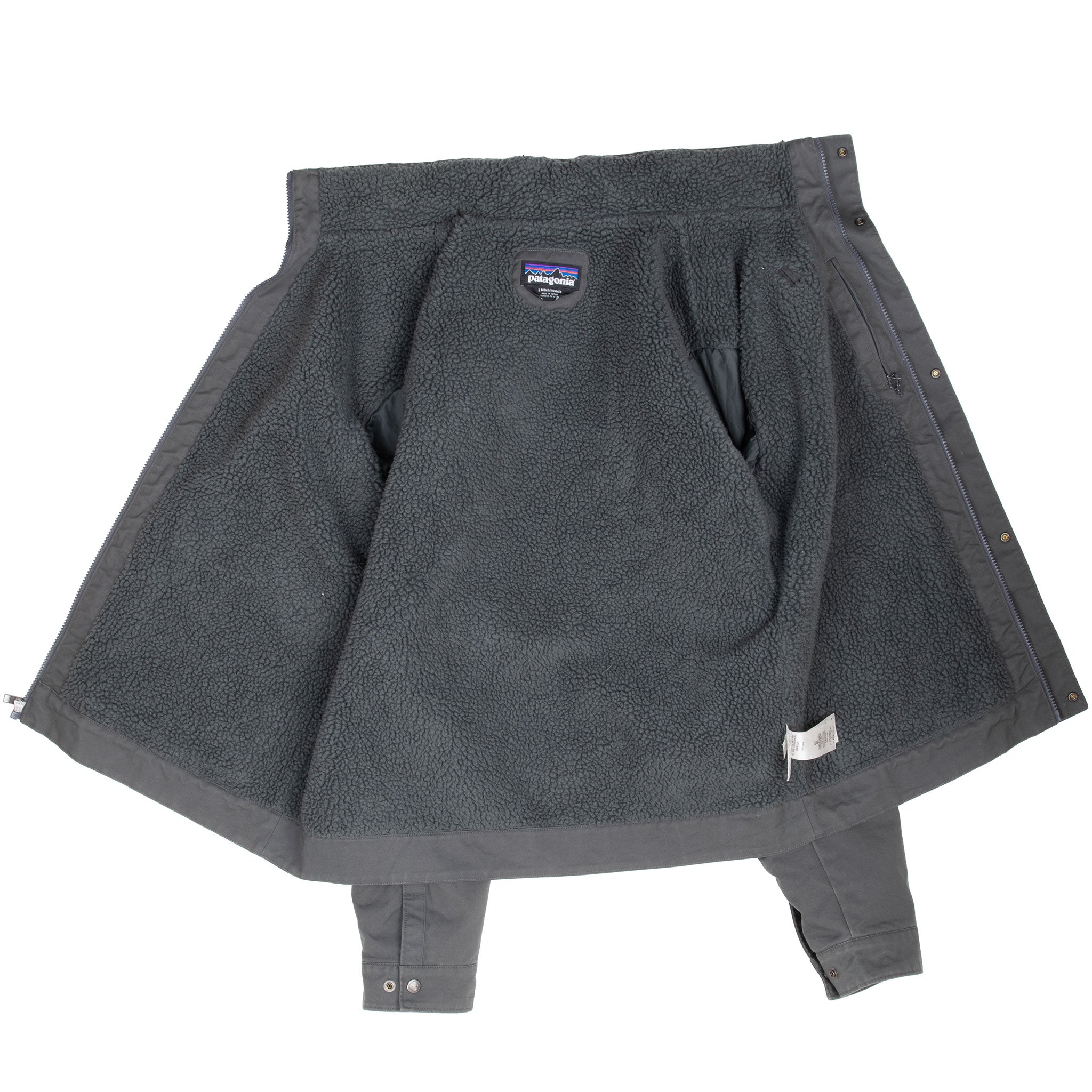 VINTAGE PATAGONIA GREY MAPLE GROVE CANVAS JACKET SIZE LARGE