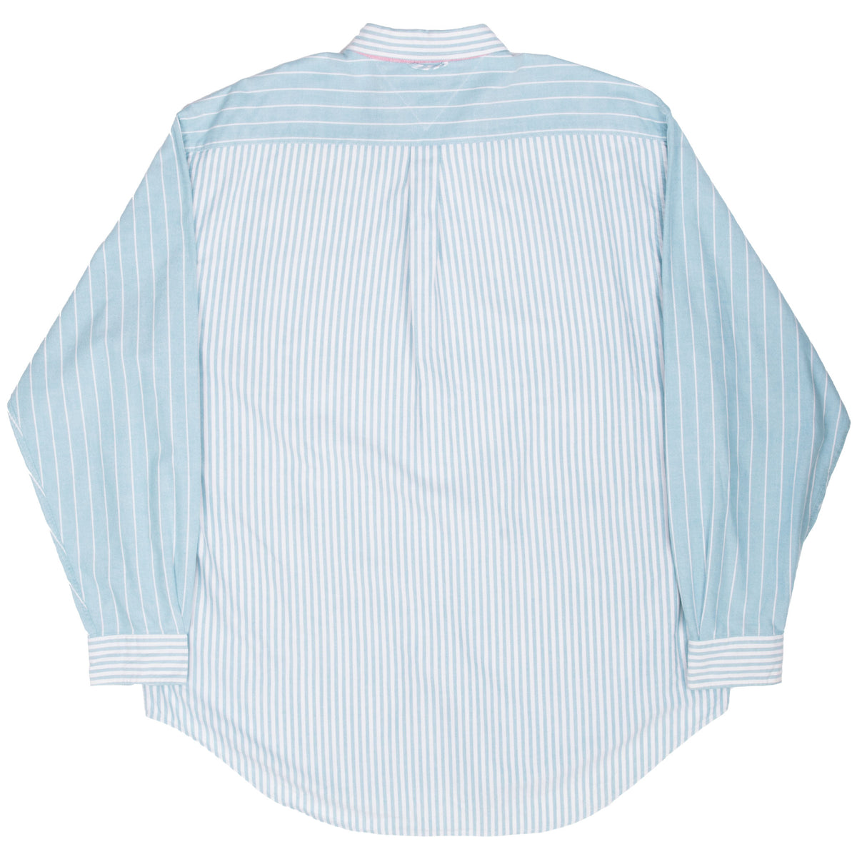 Vintage Tommy Hilfiger Striped Green White Shirt 1990S Size Large