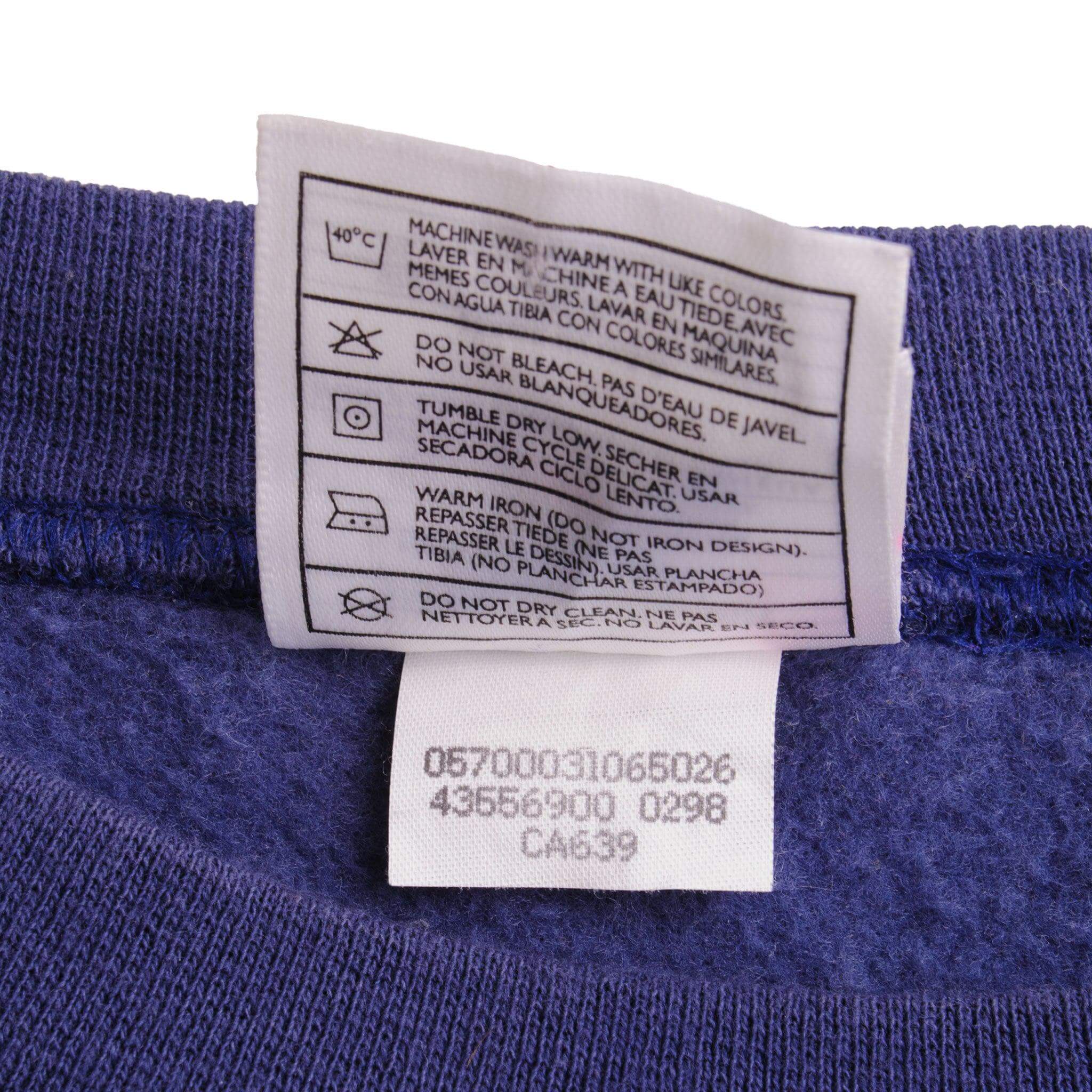 Vintage Blue Nike Swoosh Sweatshirt 90s Size XLarge Made In USA.