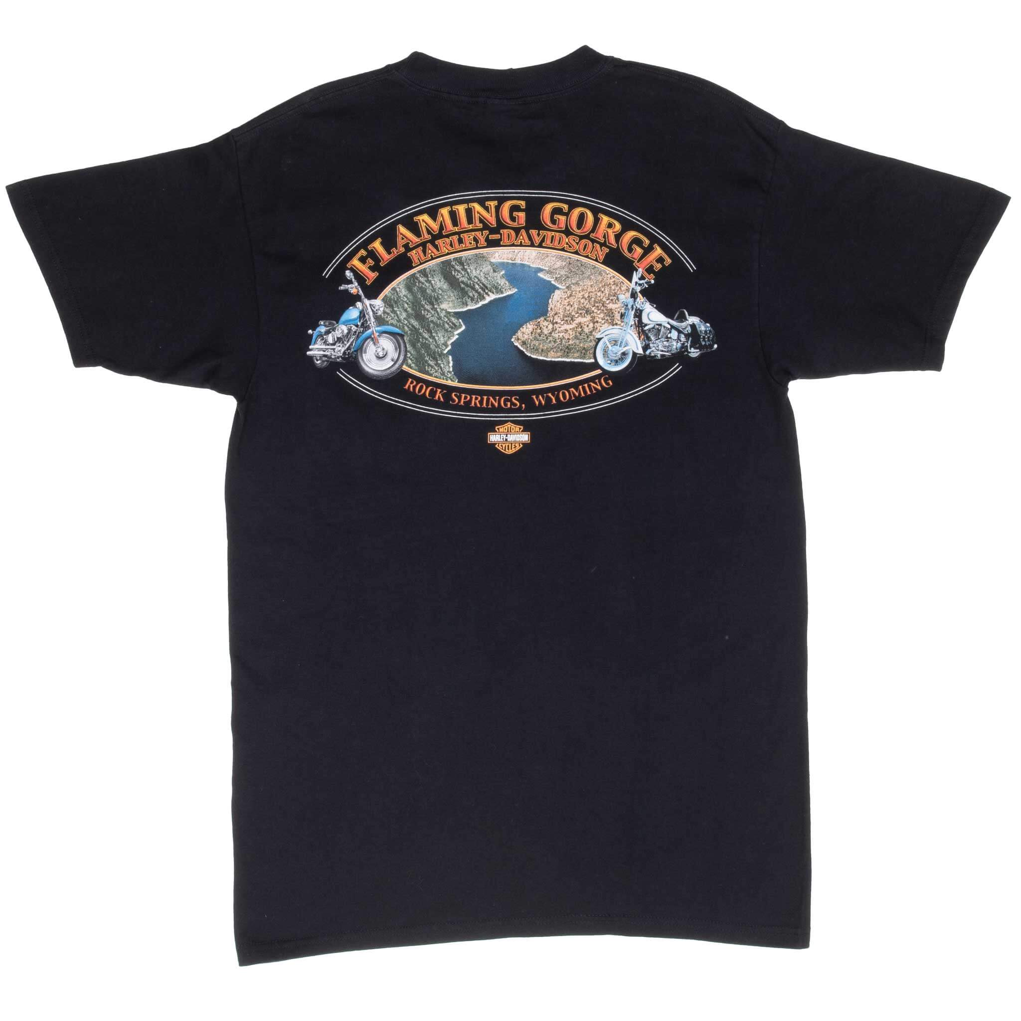 Vintage Harley Davidson Rock Springs Wyoming 2000S Tee Shirt Size Medium
